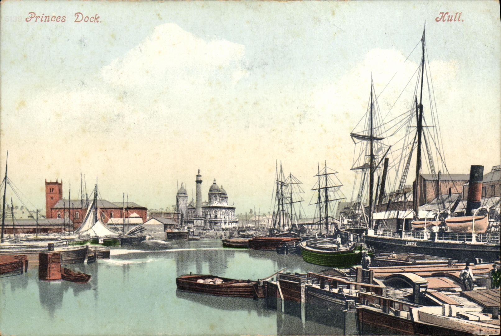 CPA Princes Dock Hull Bateaux
