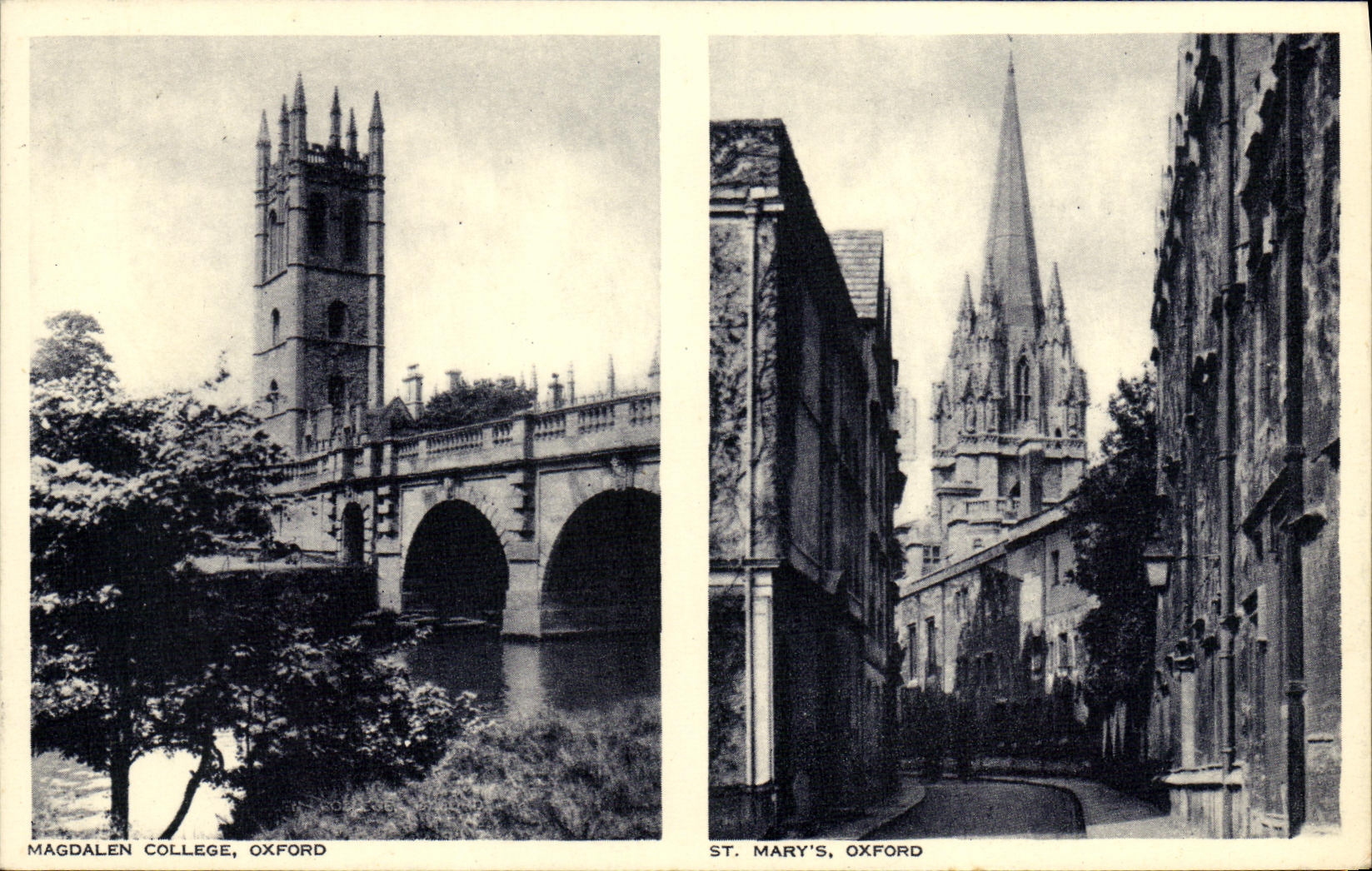 St Maria S Oxford de Oxford de la universidad de Magdalen de la POSTAL de la VENDIMIA