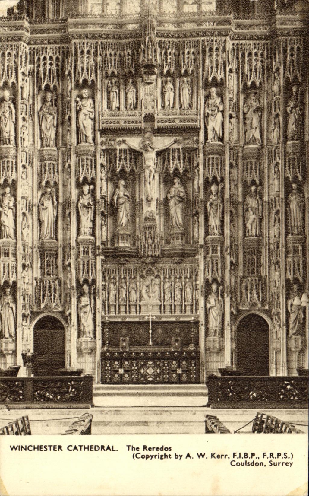 CPA Winchester Cathedral The Reredos