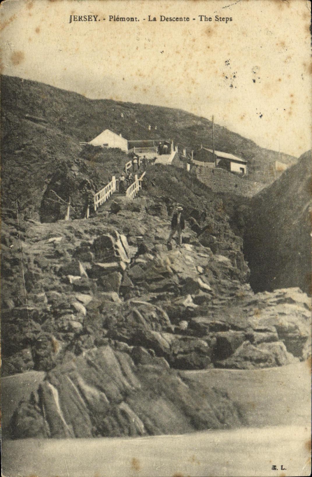 CPA Jersey Plemont La Descente