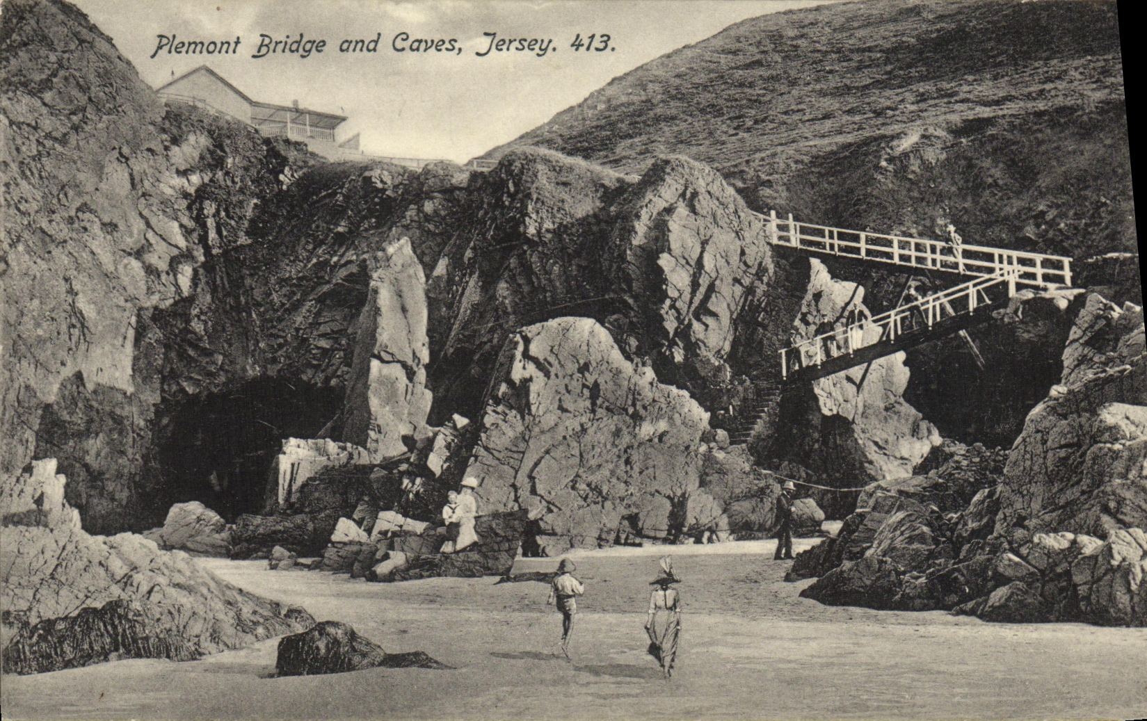 CPA Jersey Plemont Bridge And Caves 