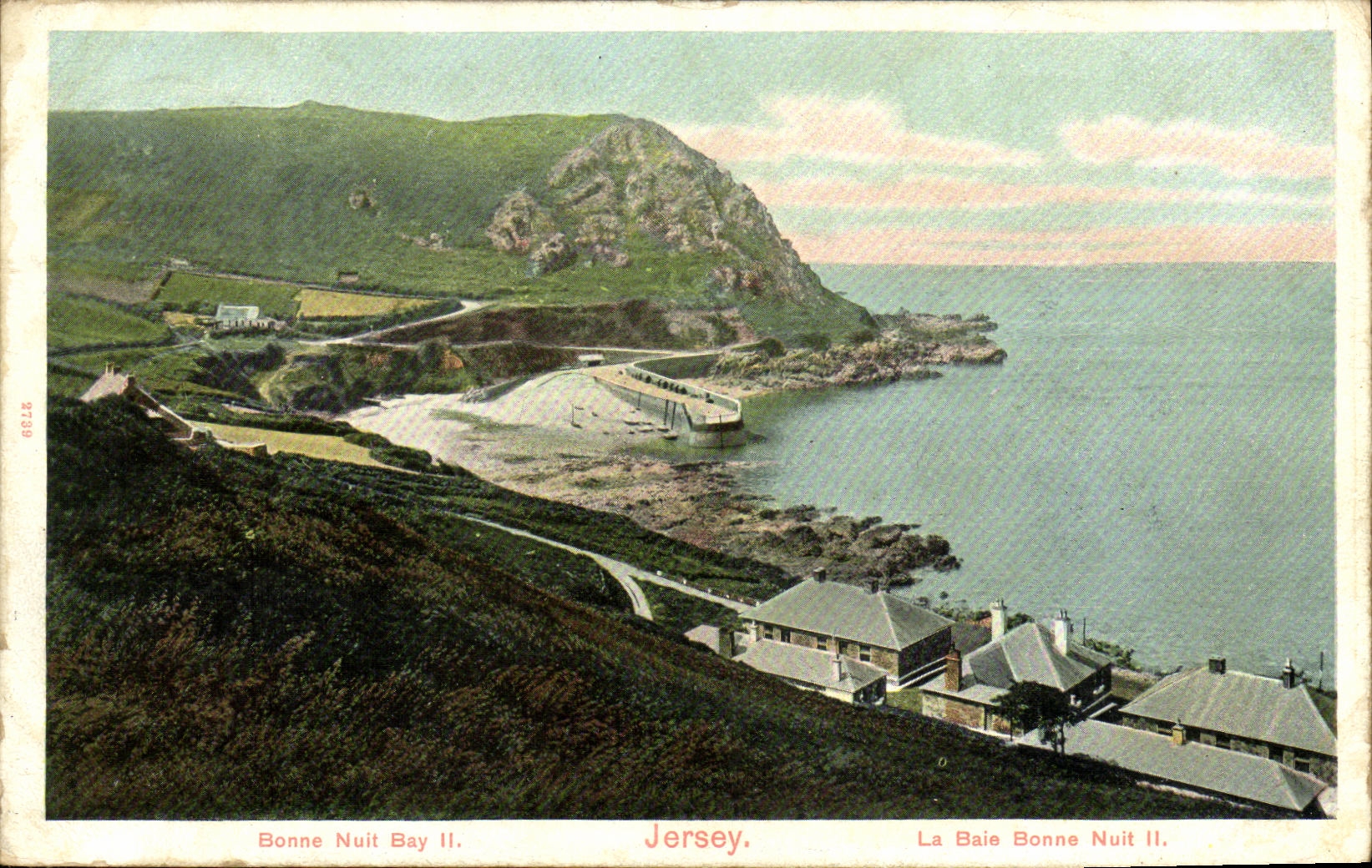 CPA Jersey La baie bonne nuit