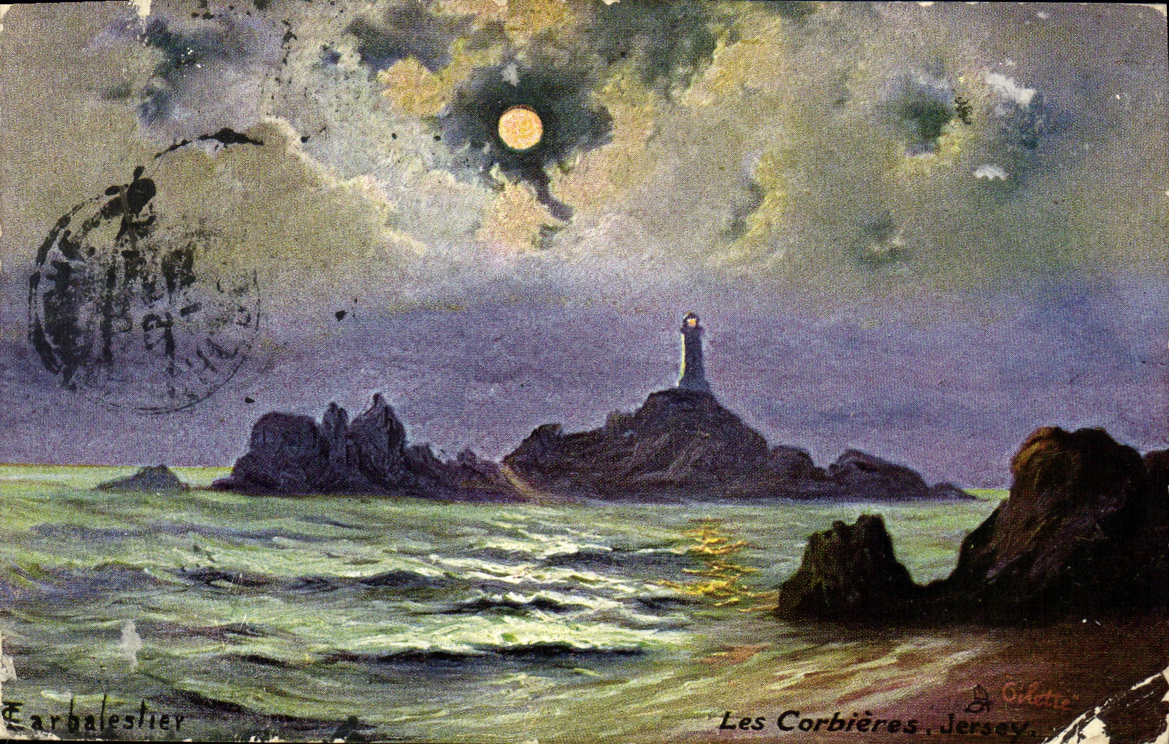 Corbieres de Jersey de la POSTAL de la VENDIMIA