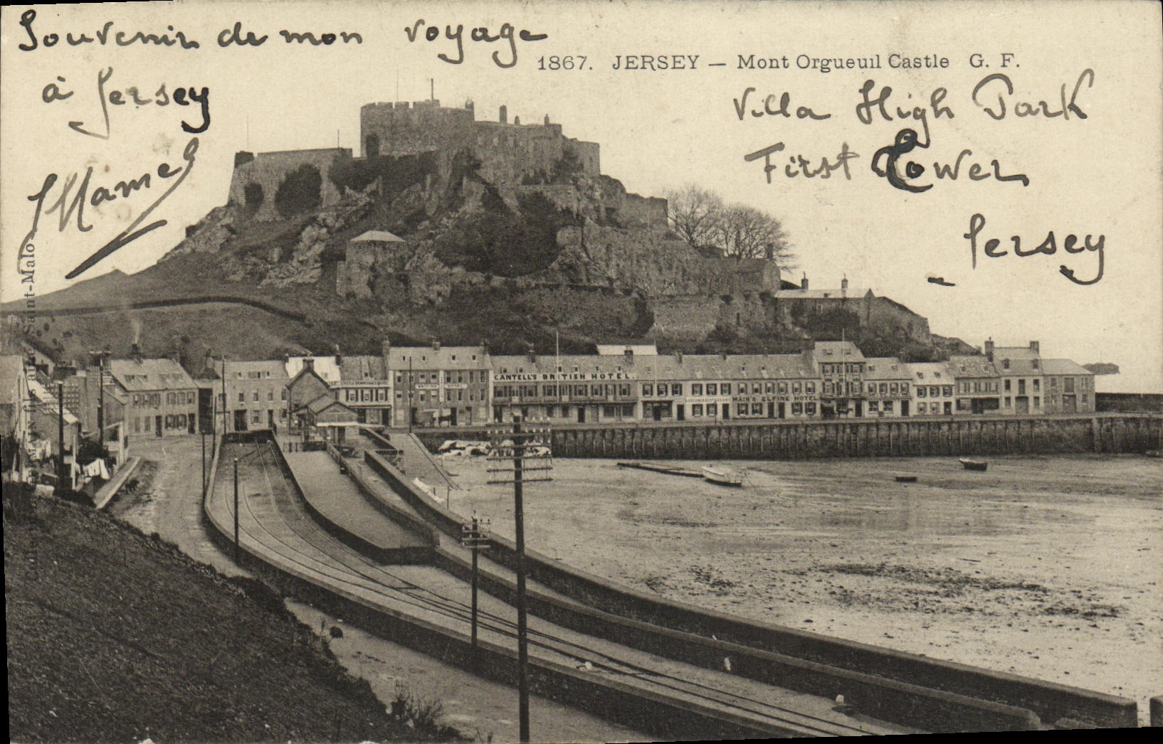 CPA Jersey Mont Orgueuil Castle