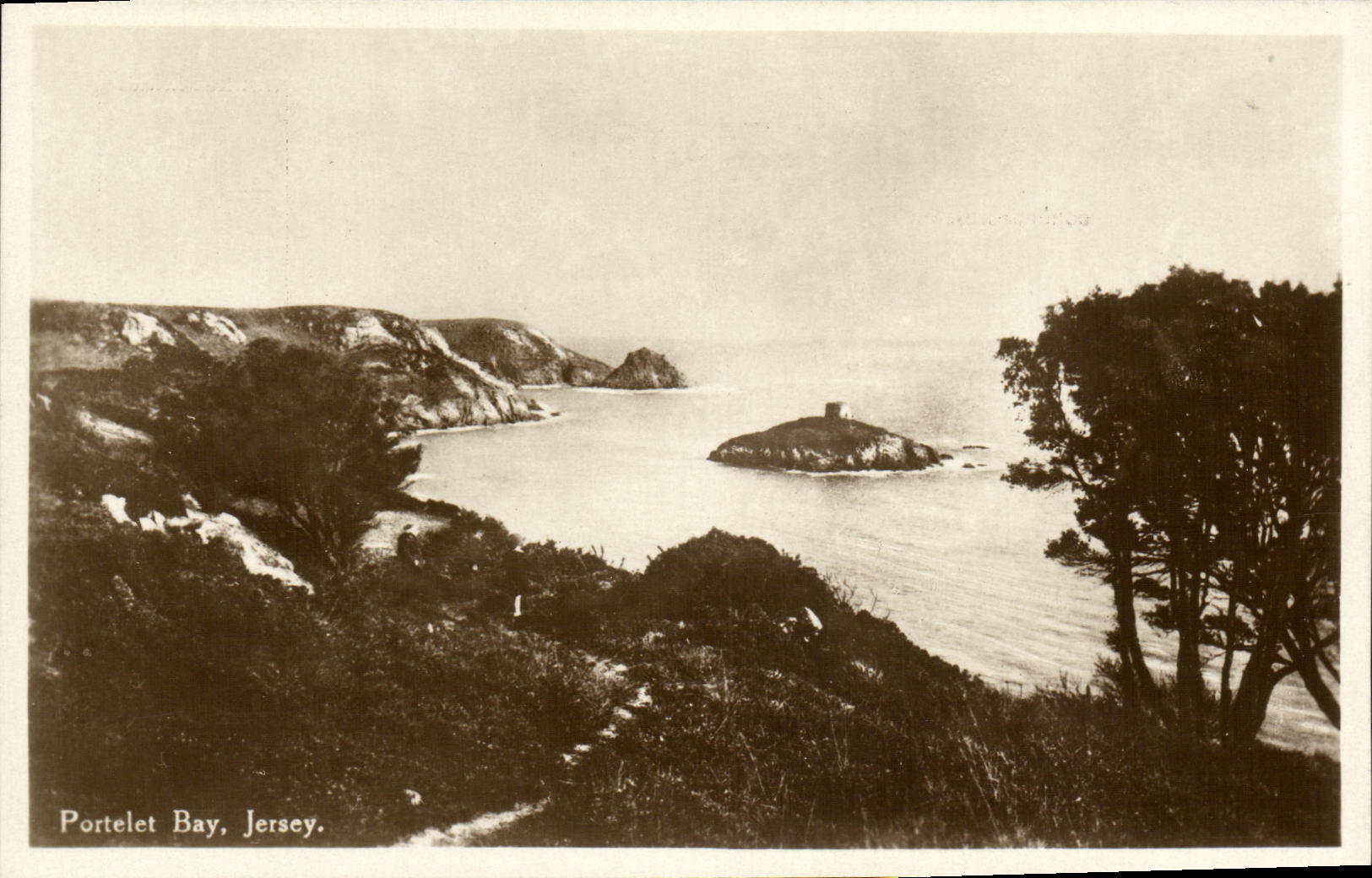 CPA Jersey Portelet Bay