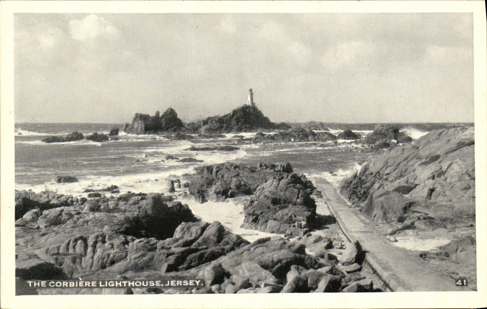 CPA Jersey The Corbiere Lighthouse Phare