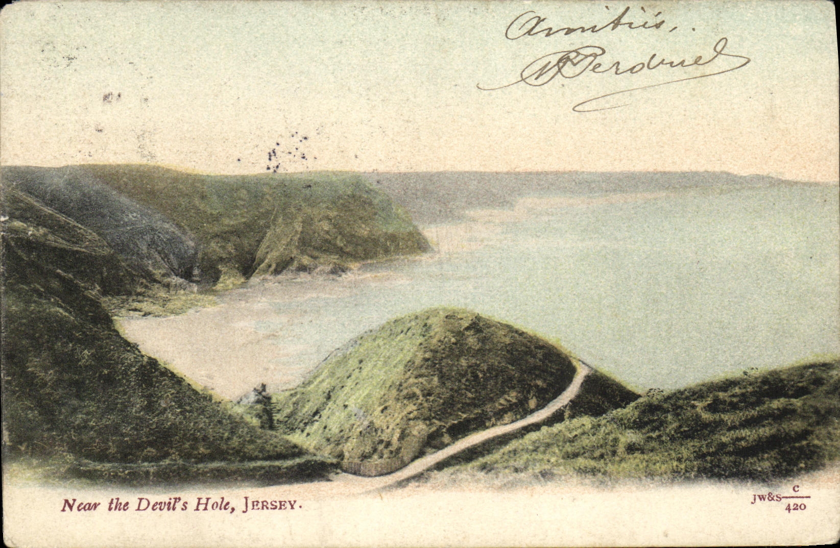 CPA Jersey Near The Devil Hole