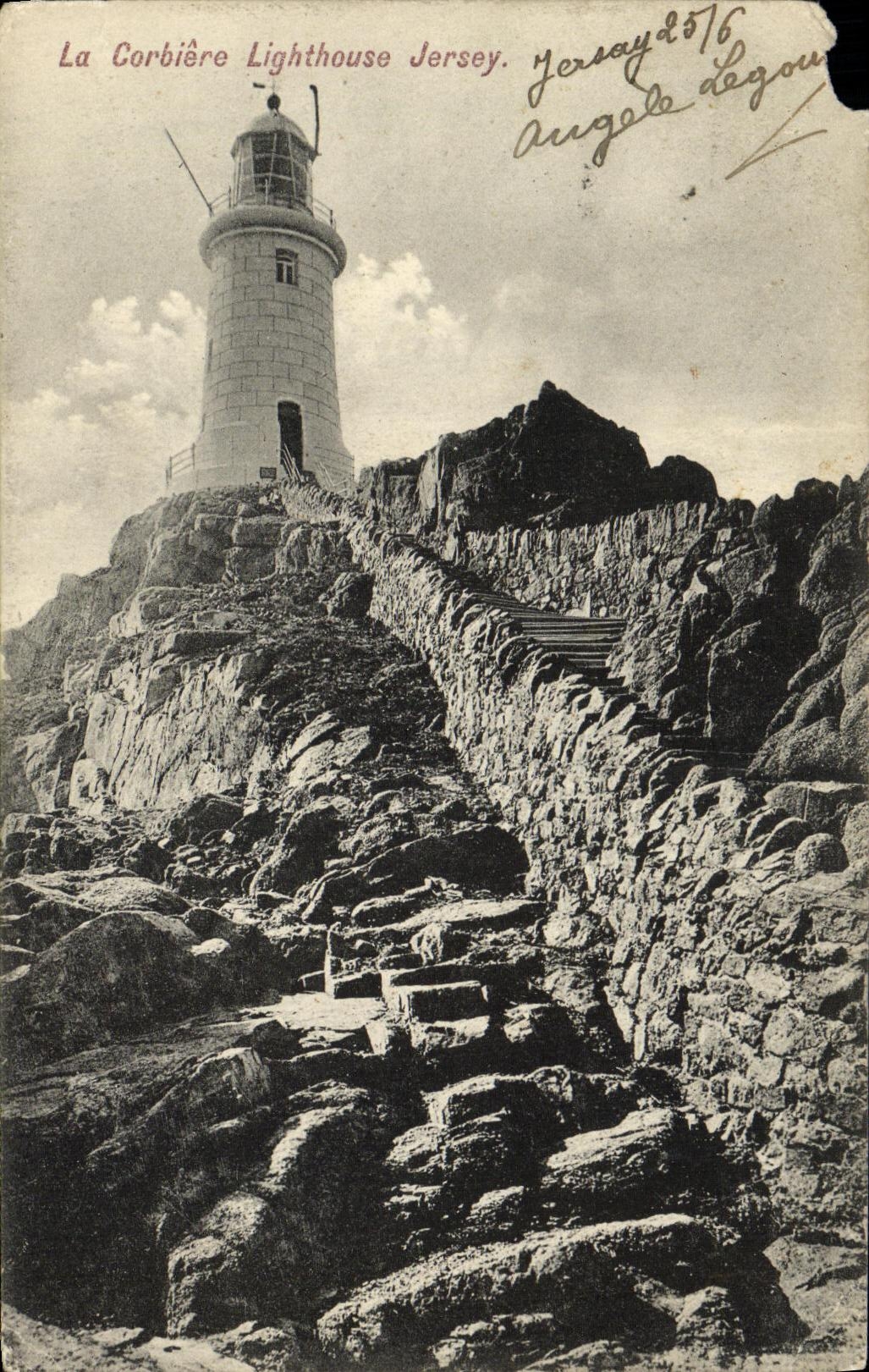 CPA Jersey Corbiere Lighthouse Phare