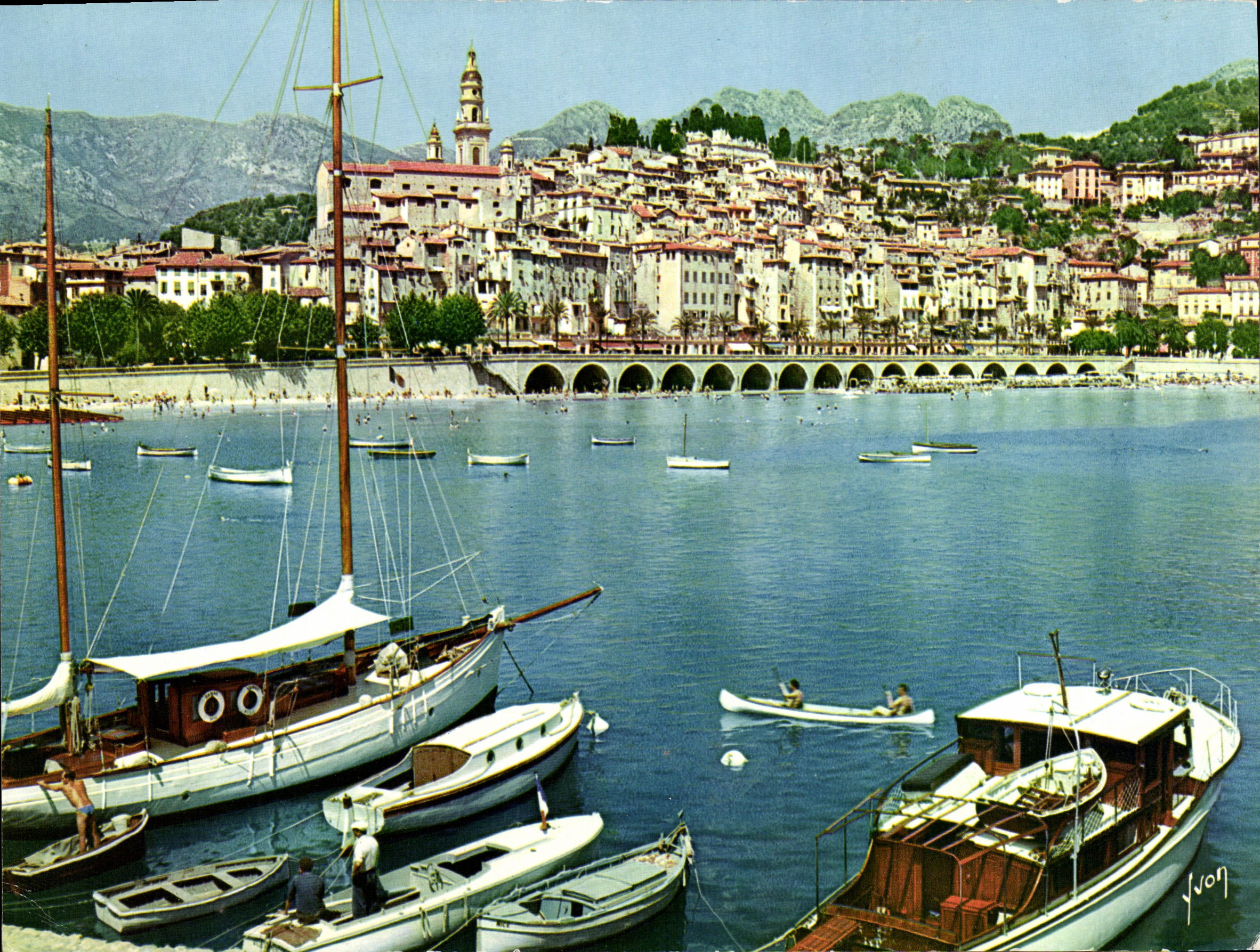 CPM Menton La Vielie Ville et le Pont