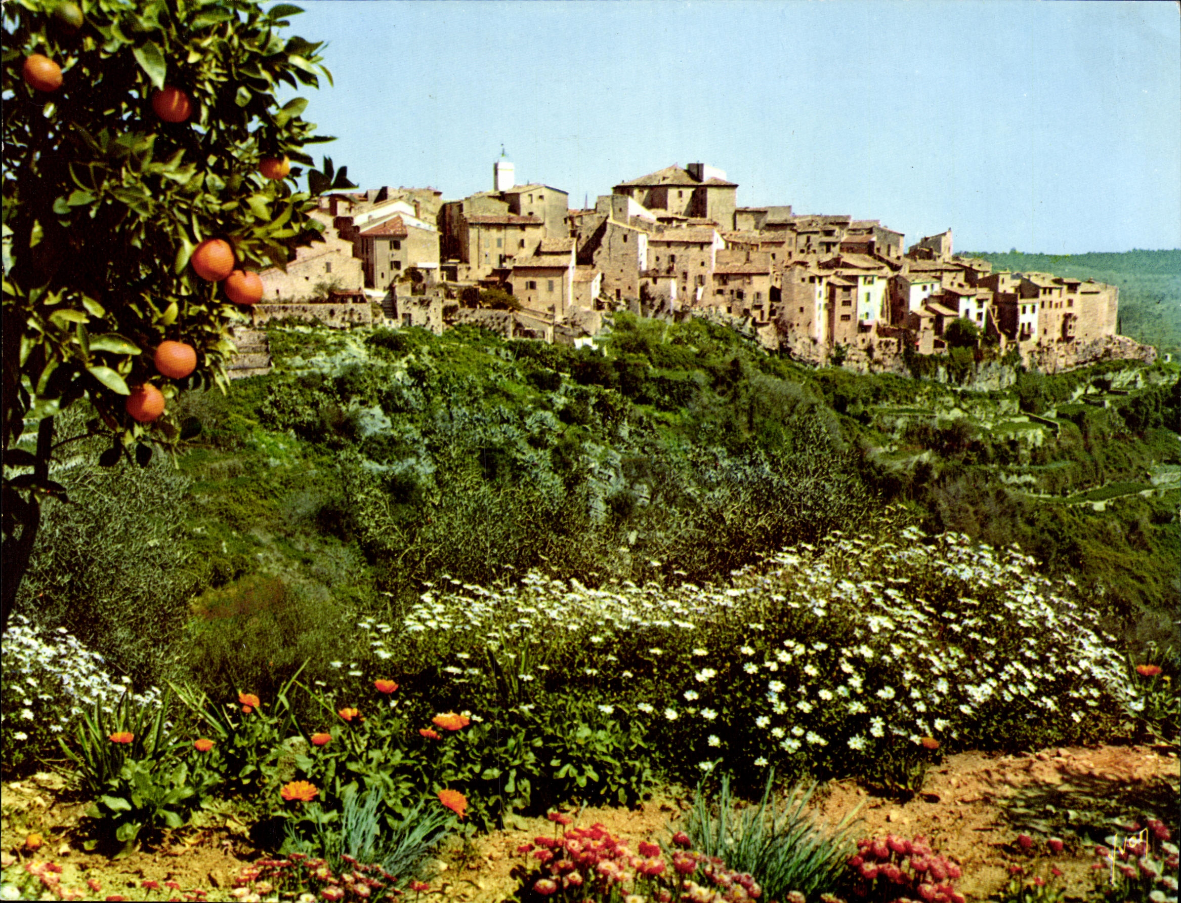 CPA Tourrettes Sur Loup Vue Generale
