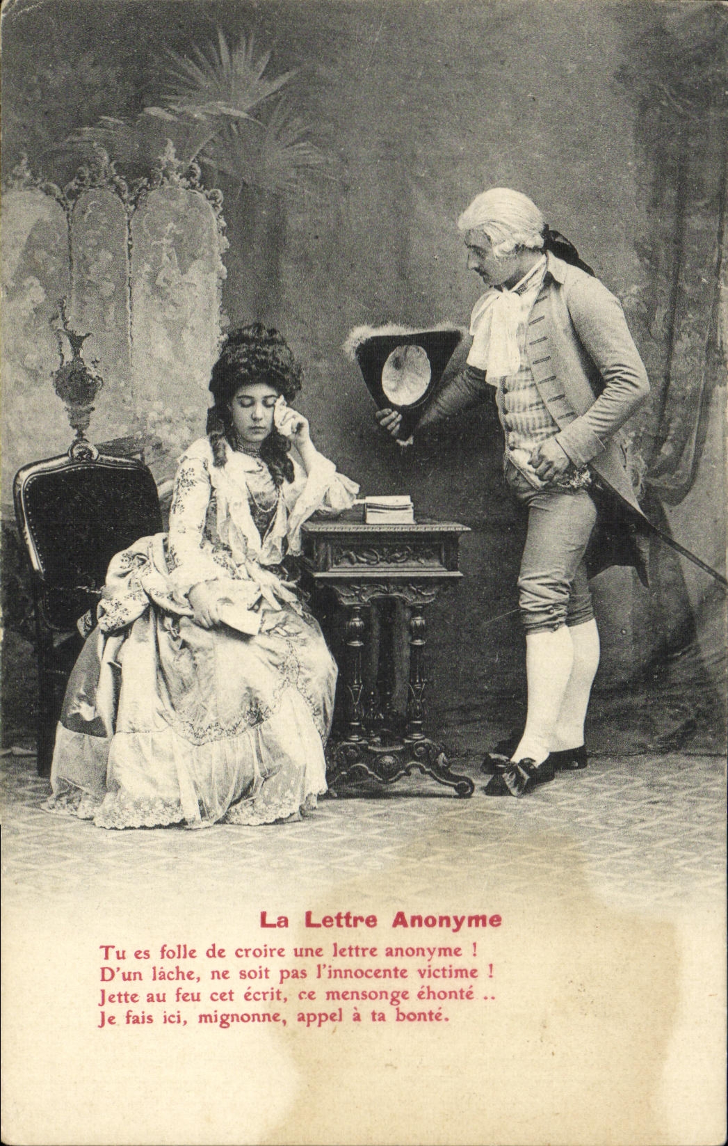 CPA La Lettre Anonyme