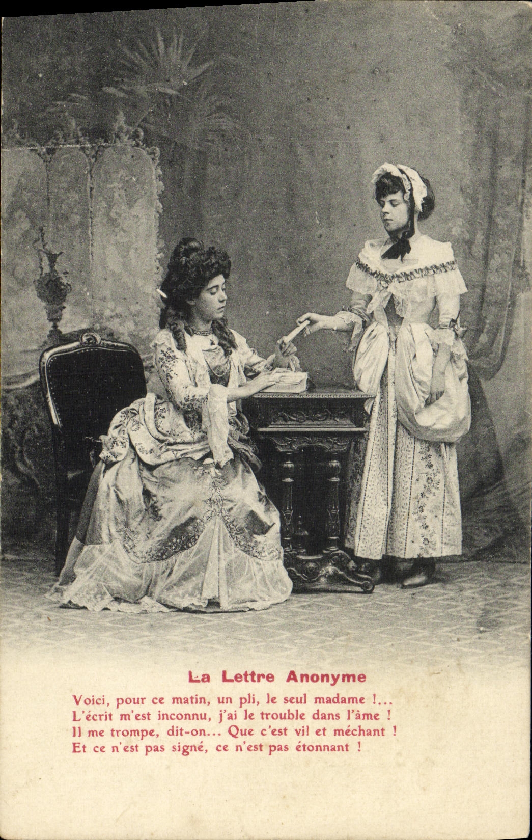 CPA La Lettre Anonyme Femme