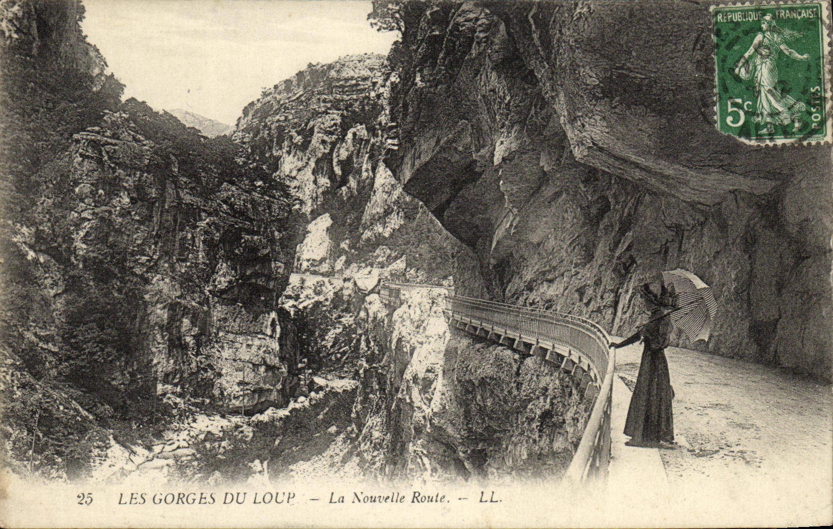 CPA Les Gorges Du Louo La Nouvelle Route