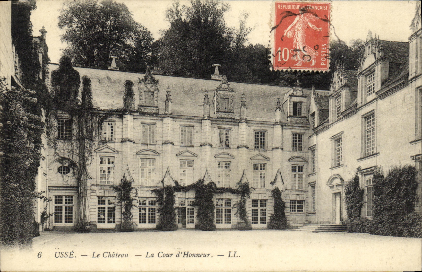 POSTAL de la VENDIMIA usada el castillo el honor de la corte D