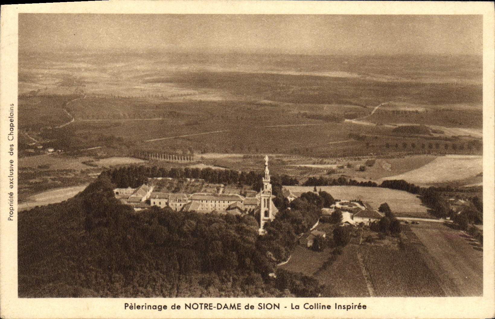 VINTAGE POSTCARD Pilgrimage of Notre Dame Of Sion the Inspiree Hill