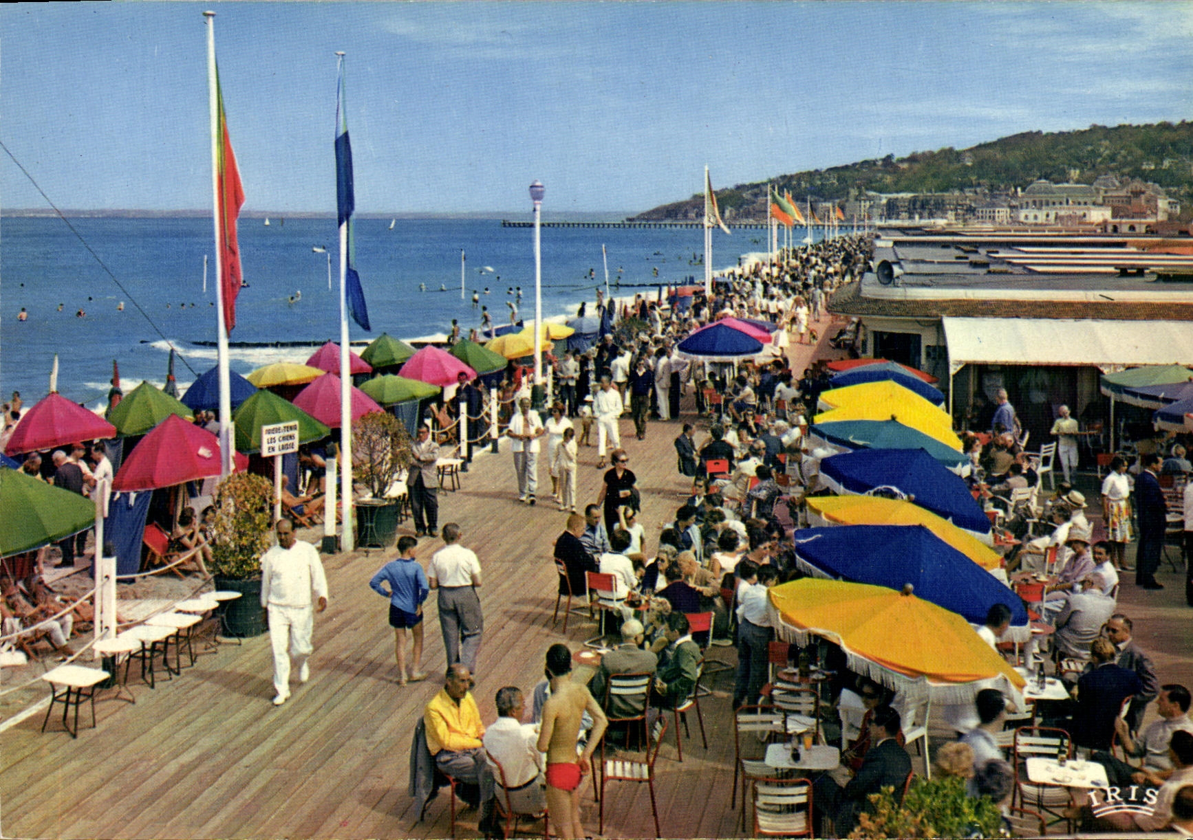 CPM Deauville Plage Fleurie Le Bar du soleil et la Plage