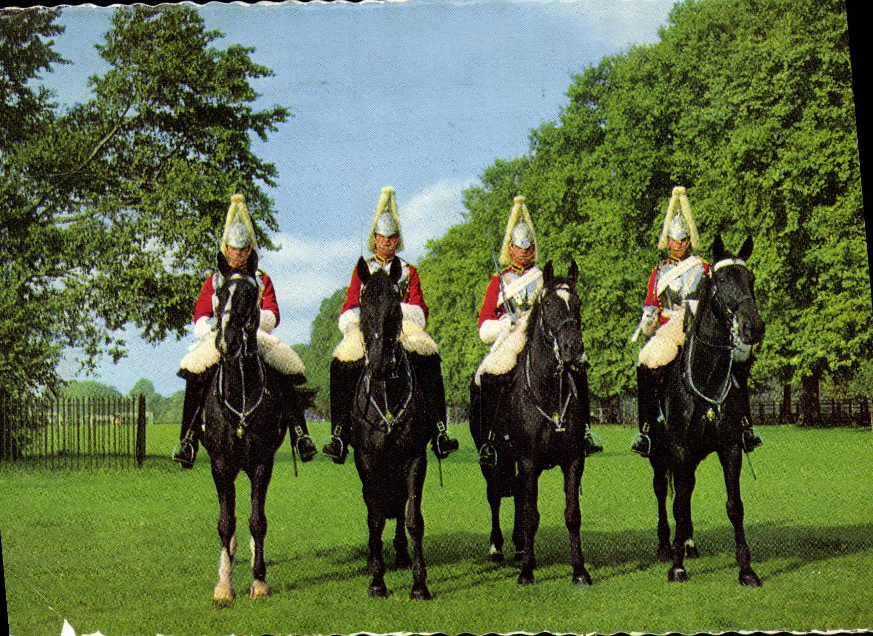 MODERN CARD Life Cuards London Horses