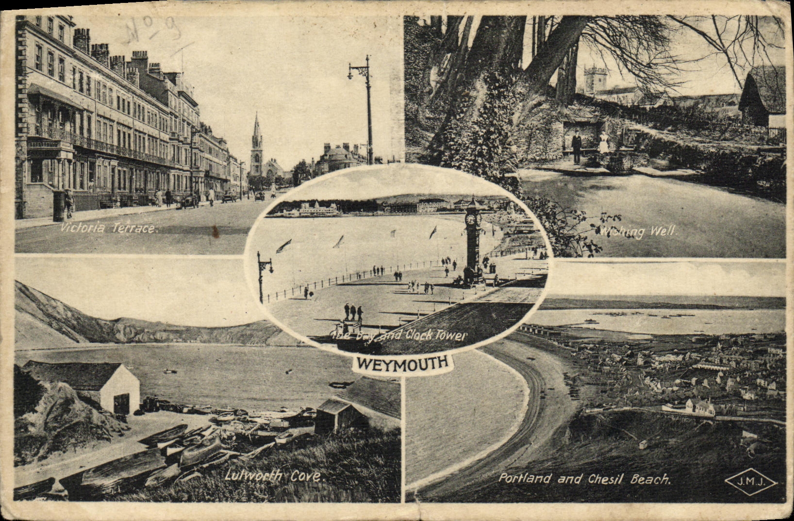 VINTAGE POSTCARD Weymouth pine