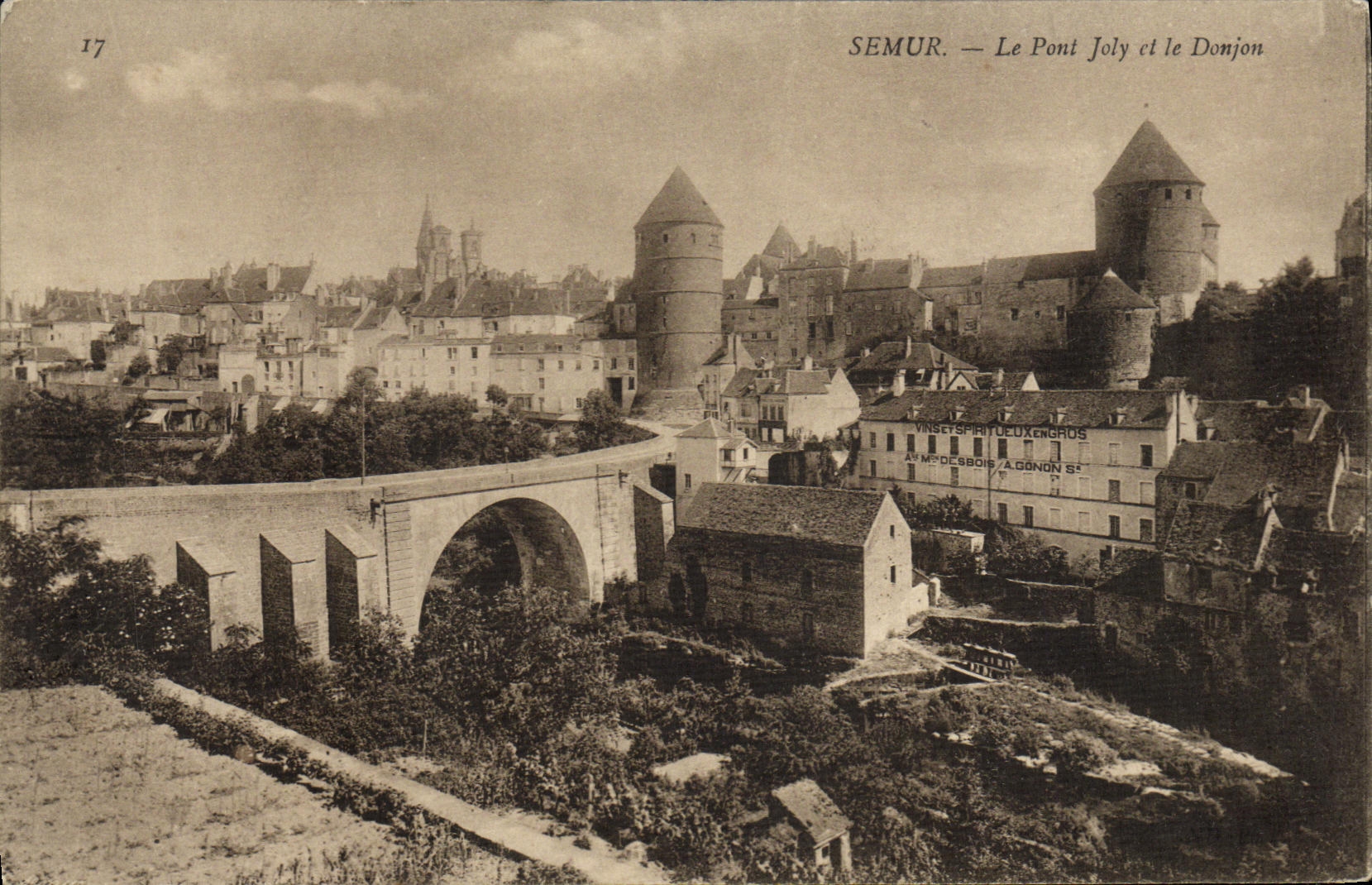 CPA Semur Le Joly et le Donjon