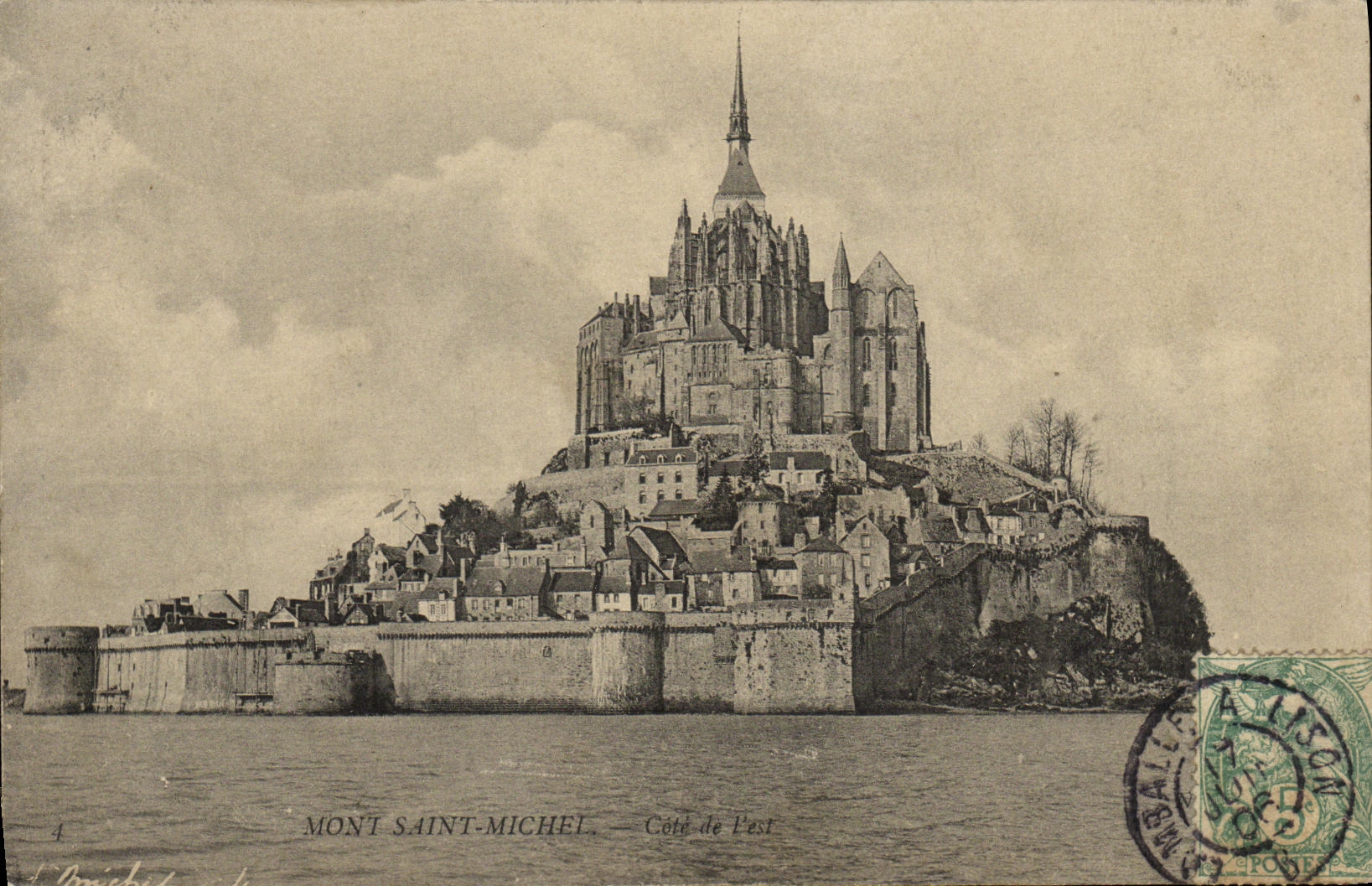 CPA Mont St Michel Cote de l Est
