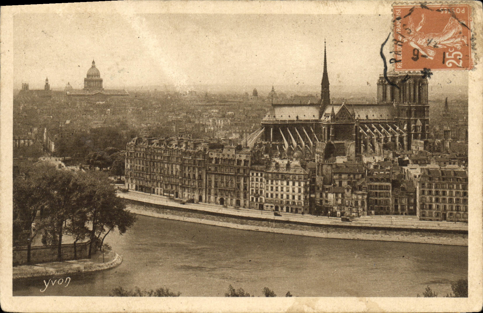CPA Paris Eglise Notre Dame L Abside