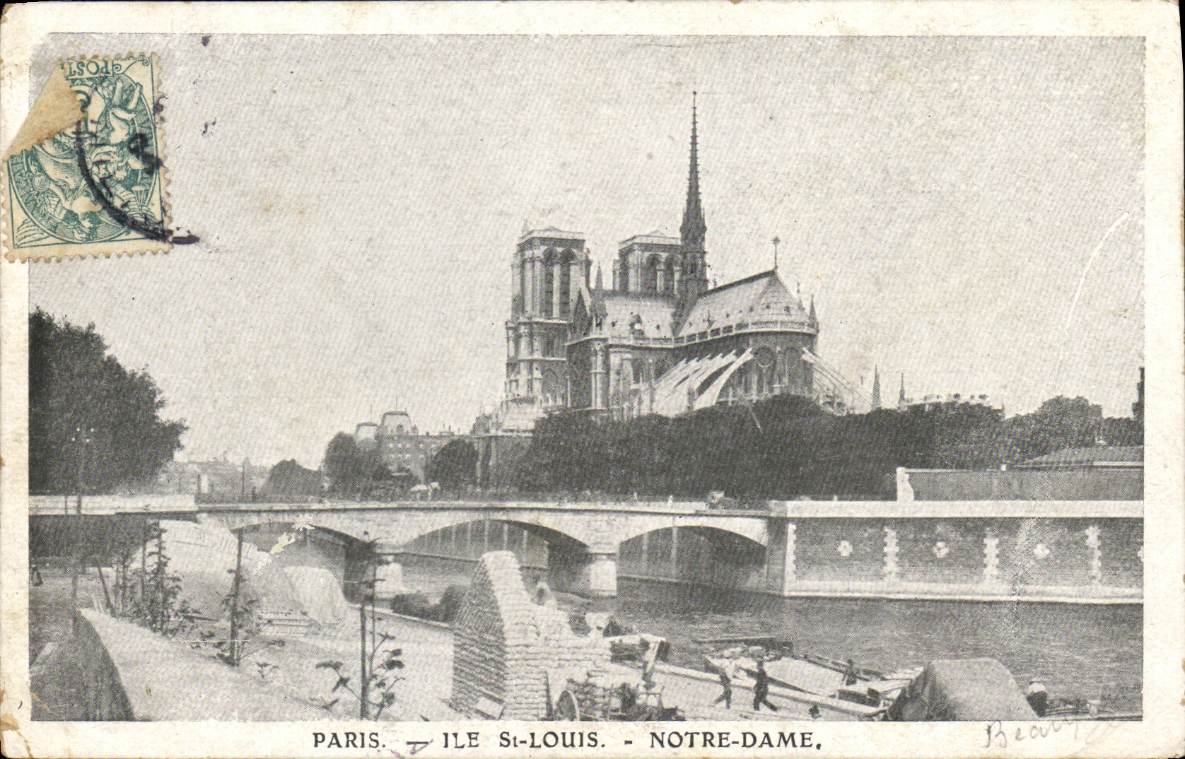 CPA Paris Eglise Notre Dame Ile St Louis