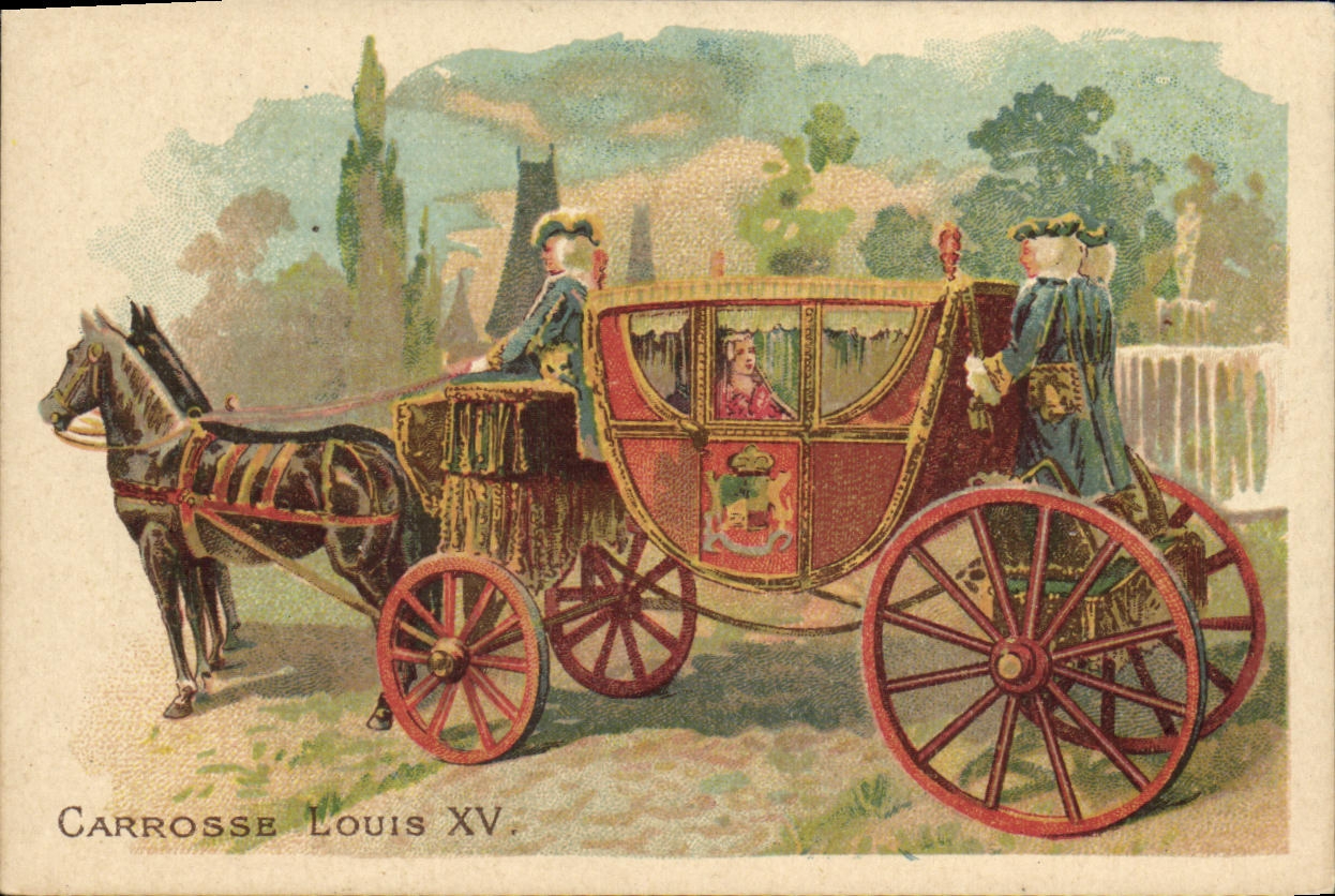 Chromo Carrosse Louis XV Chicoree Lervilles Cambrai