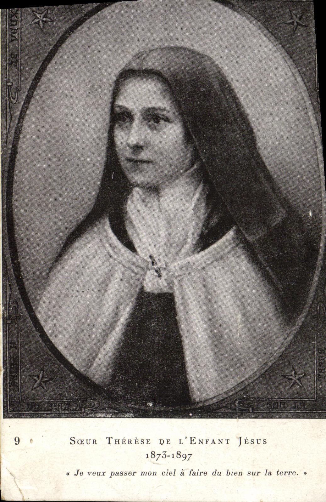 VINTAGE POSTCARD Sainte Therese of L Jesus child