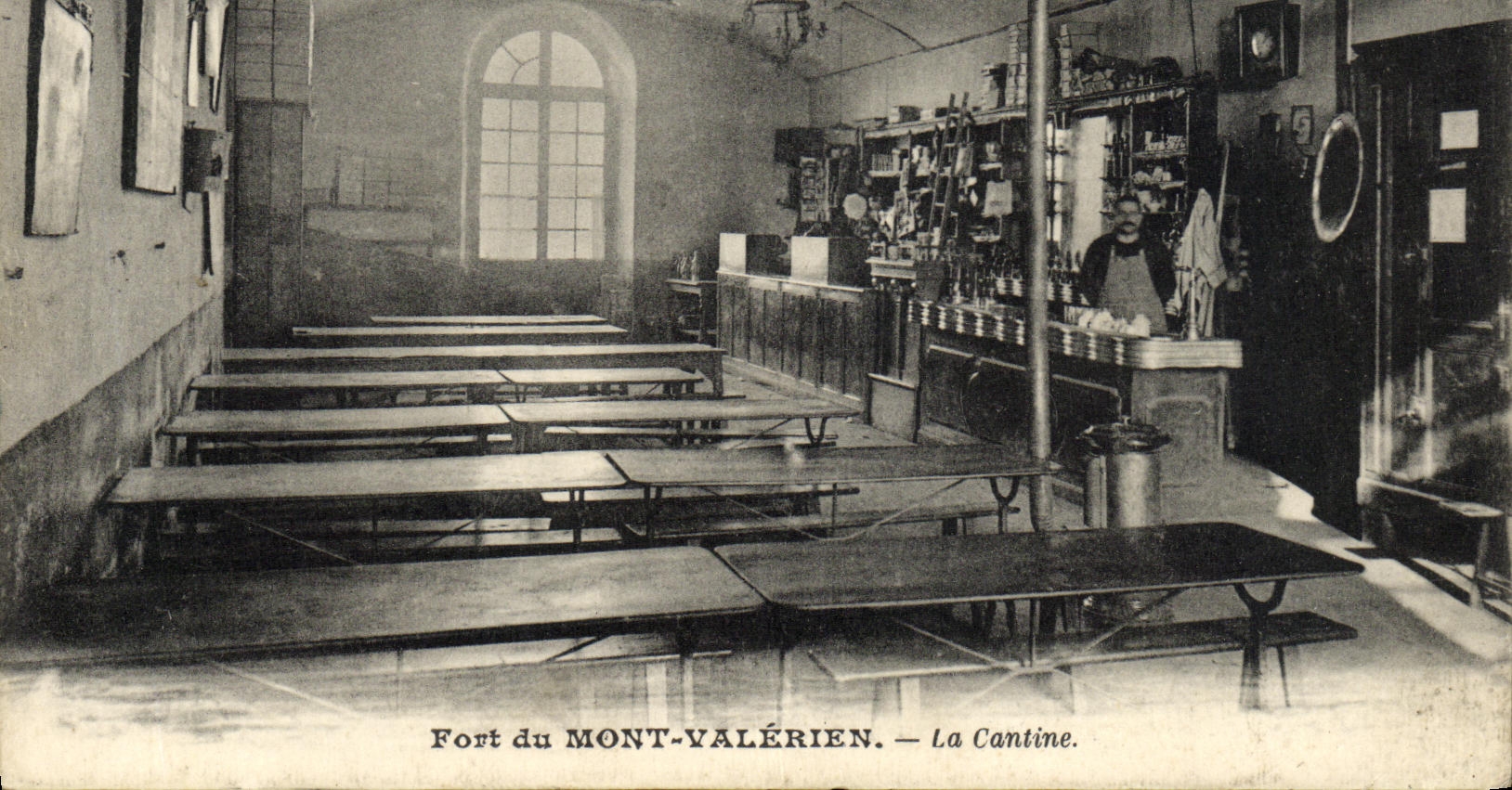VINTAGE POSTCARD Fort du Mont Valerien the Canteen