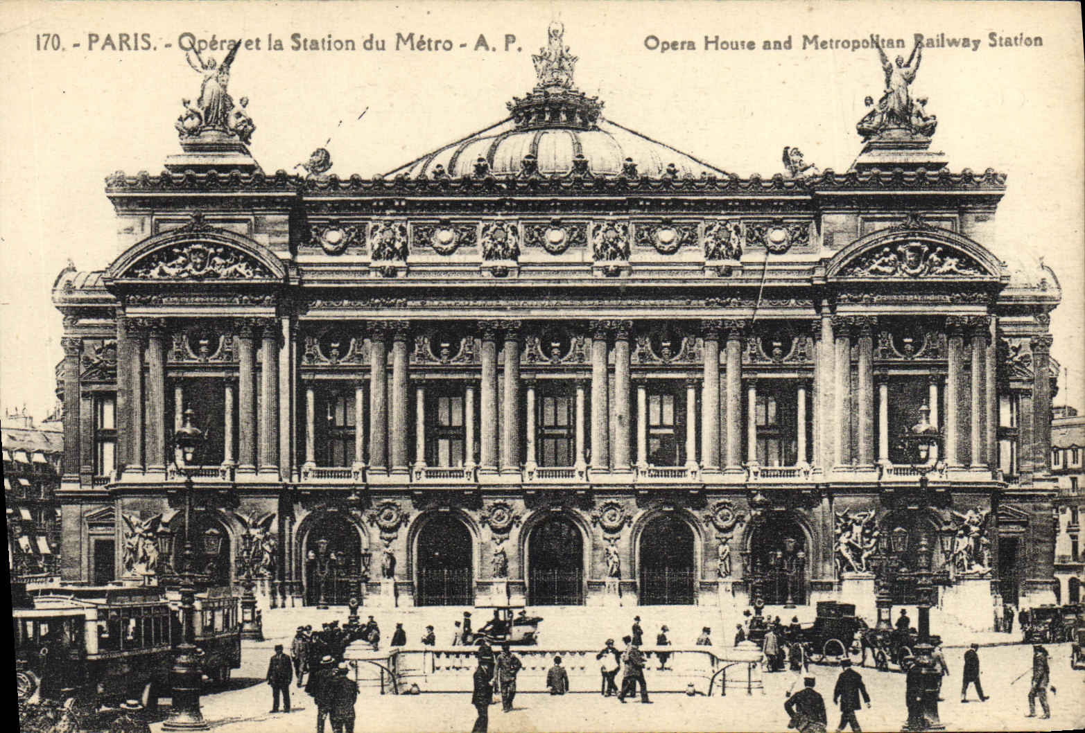 CPA Paris Opera la Station du Metro