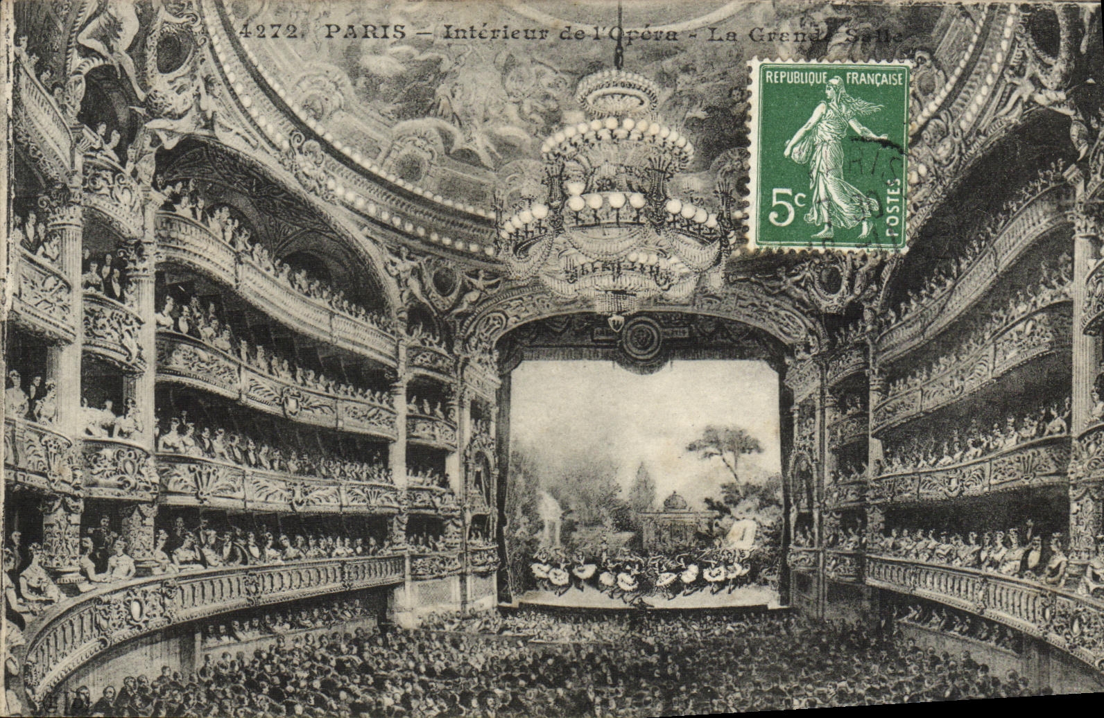 CPA Paris Interieur de l Opera La Grande salle