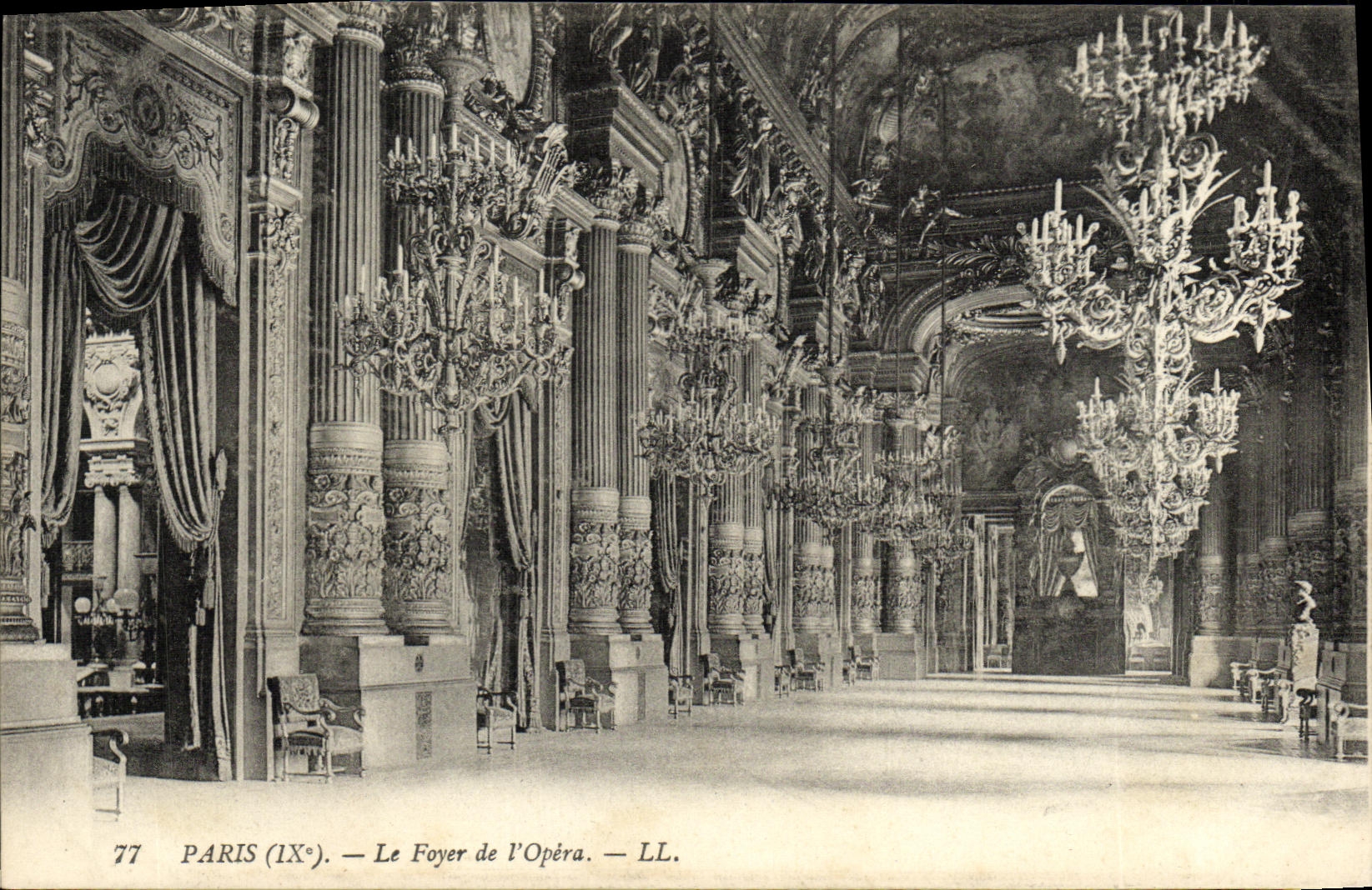 VINTAGE POSTCARD Paris the Hearth of L Operated