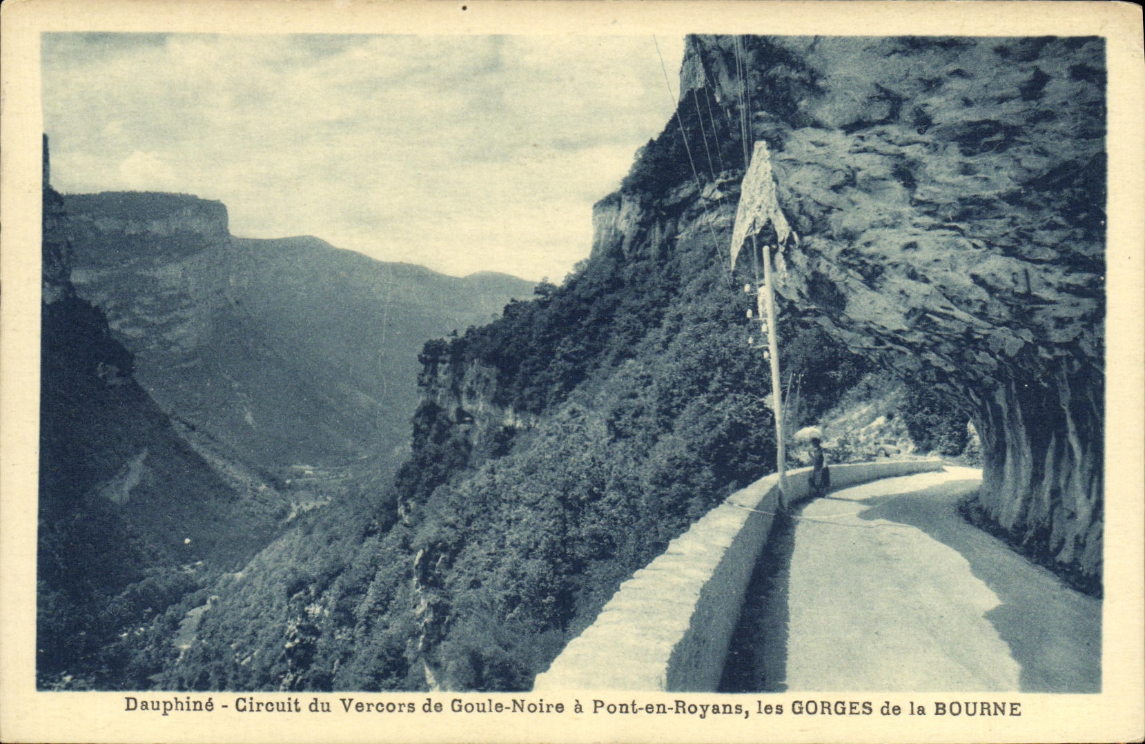 CPA Dauphine Circuit du Vercors de Goule de Noire a Pont en Royans les Gorges de la Bourne