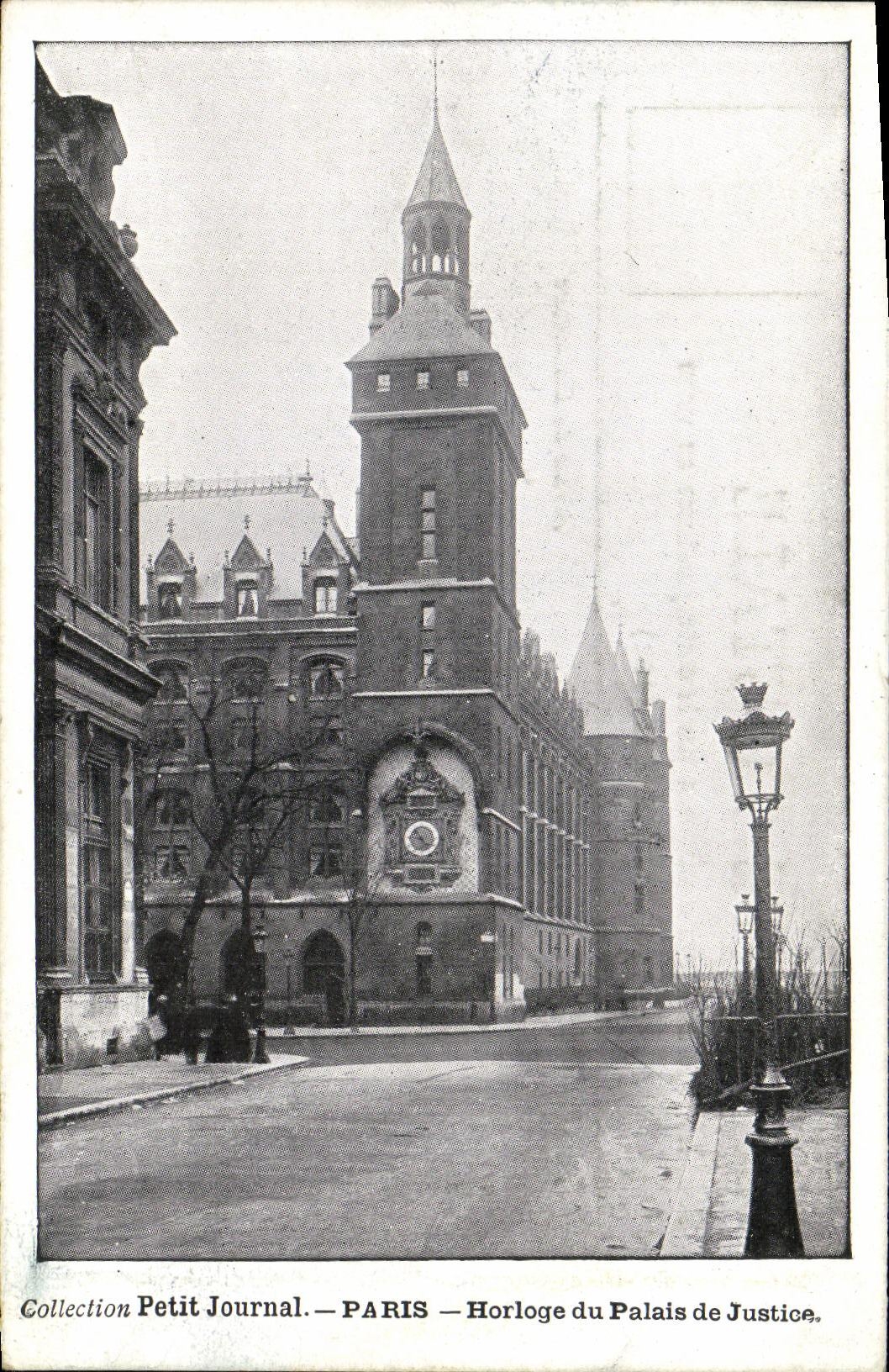 VINTAGE POSTCARD Collection Small Newspaper Paris Horolge of the Law courts