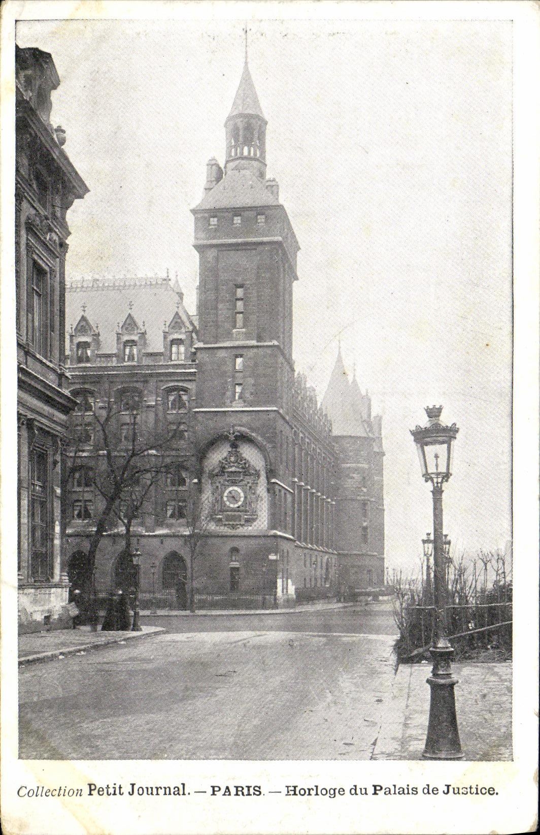 CPA Collection Petit Journal Paris Horolge du Palais de Justice