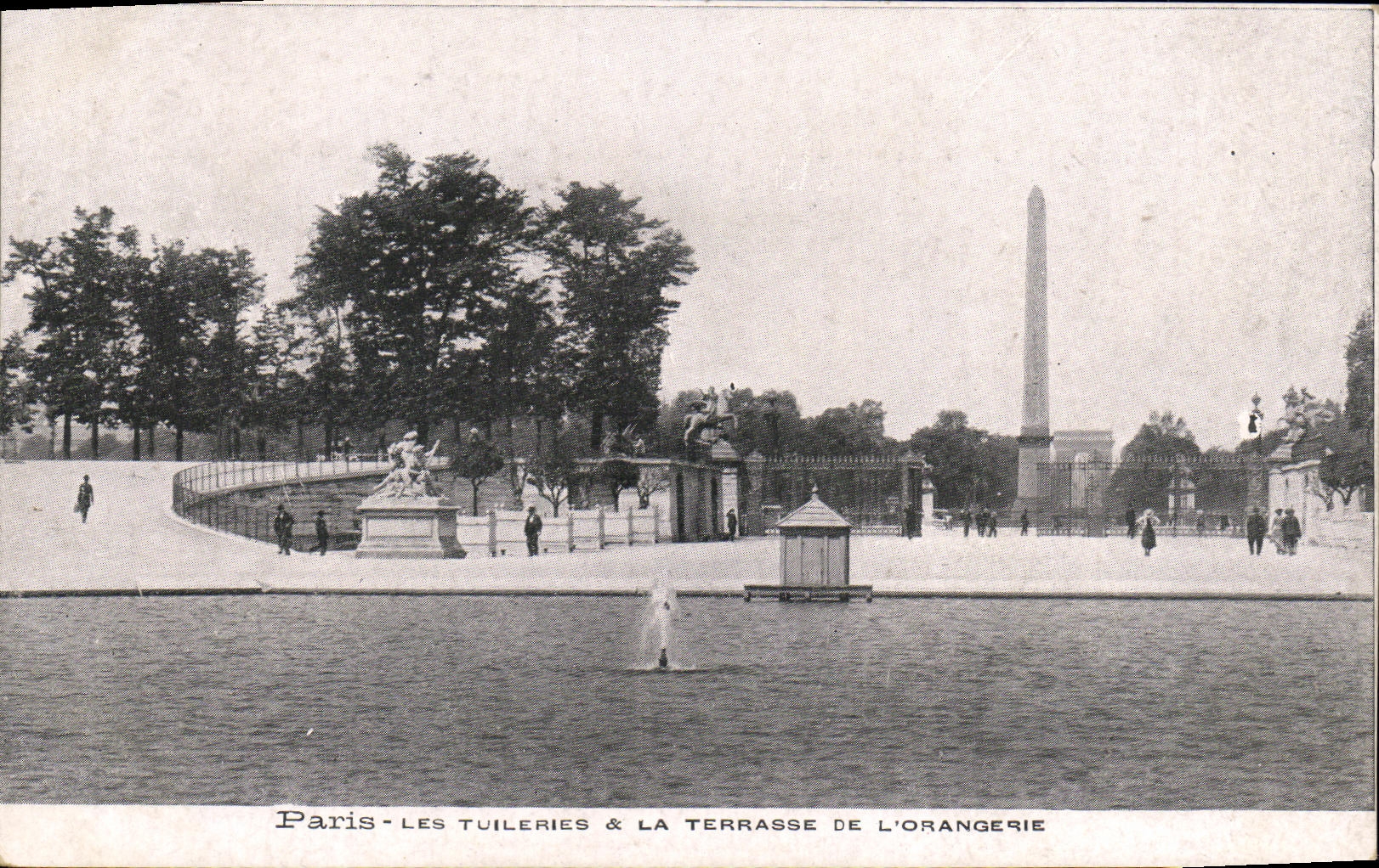 VINTAGE POSTCARD Paris Tileries the Terrace of L Orangery