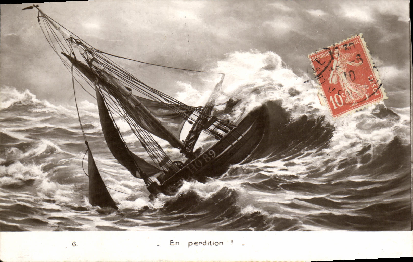 CPA En Perdition Bateau