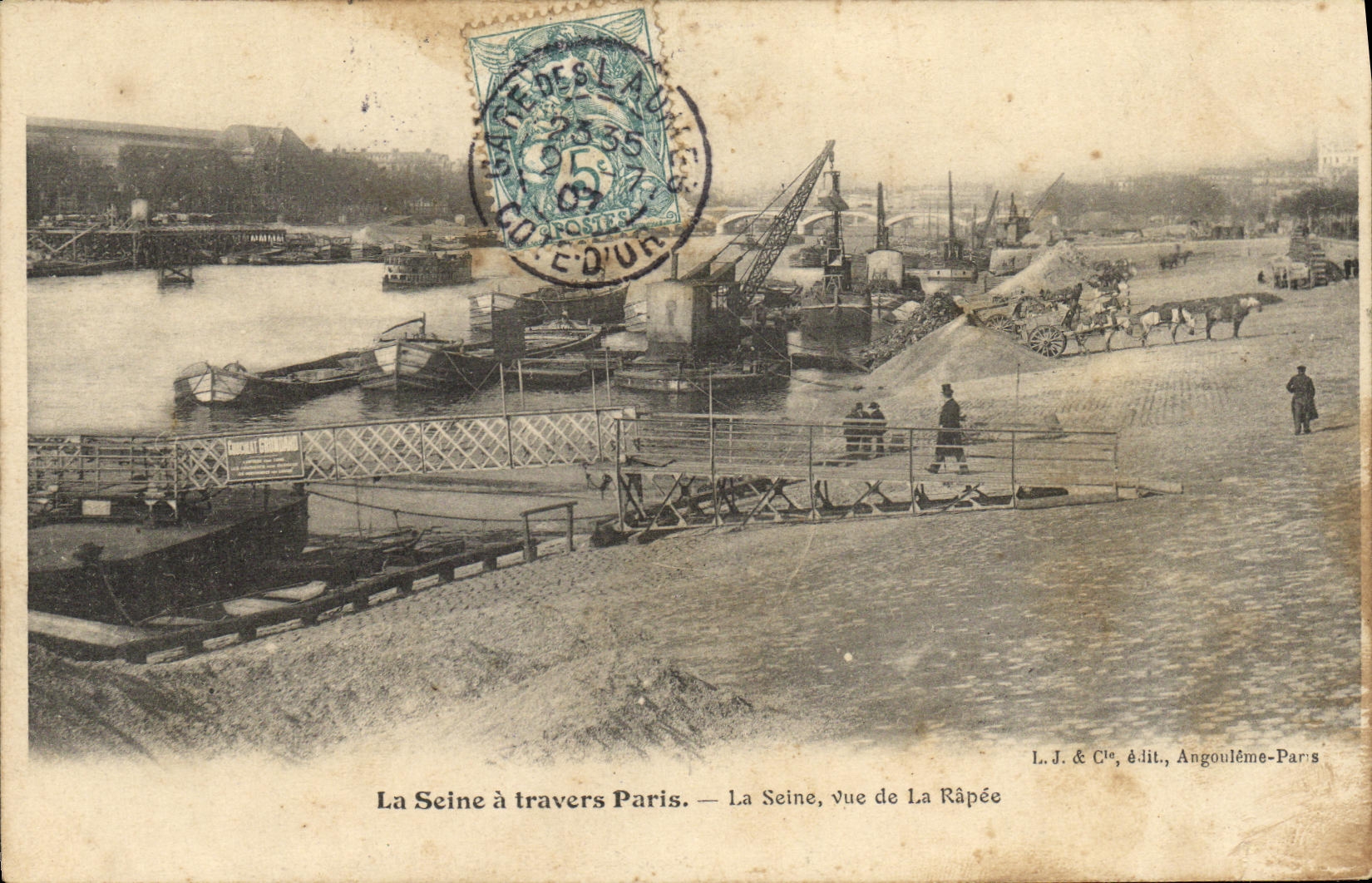 CPA La Seine a Travers Paris La Seine Vue de la Rapee