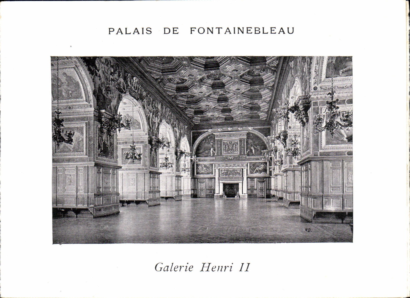 CPA Palais de Fontainebleau Galerie Henri ll