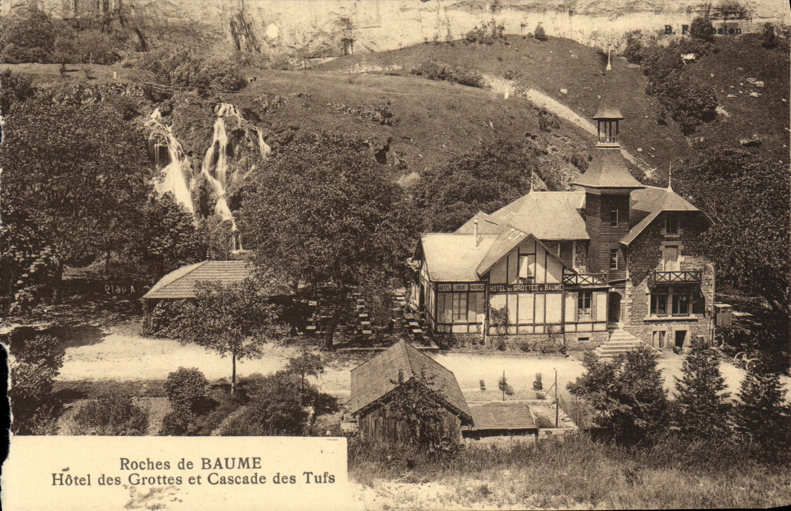 VINTAGE POSTCARD Rocks of Balsam Hotel of the Caves and Cascades of the Tuffs