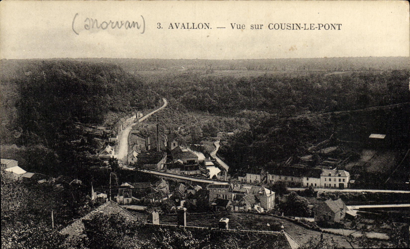CPA Avallon Vue sue Cousin Le Pont