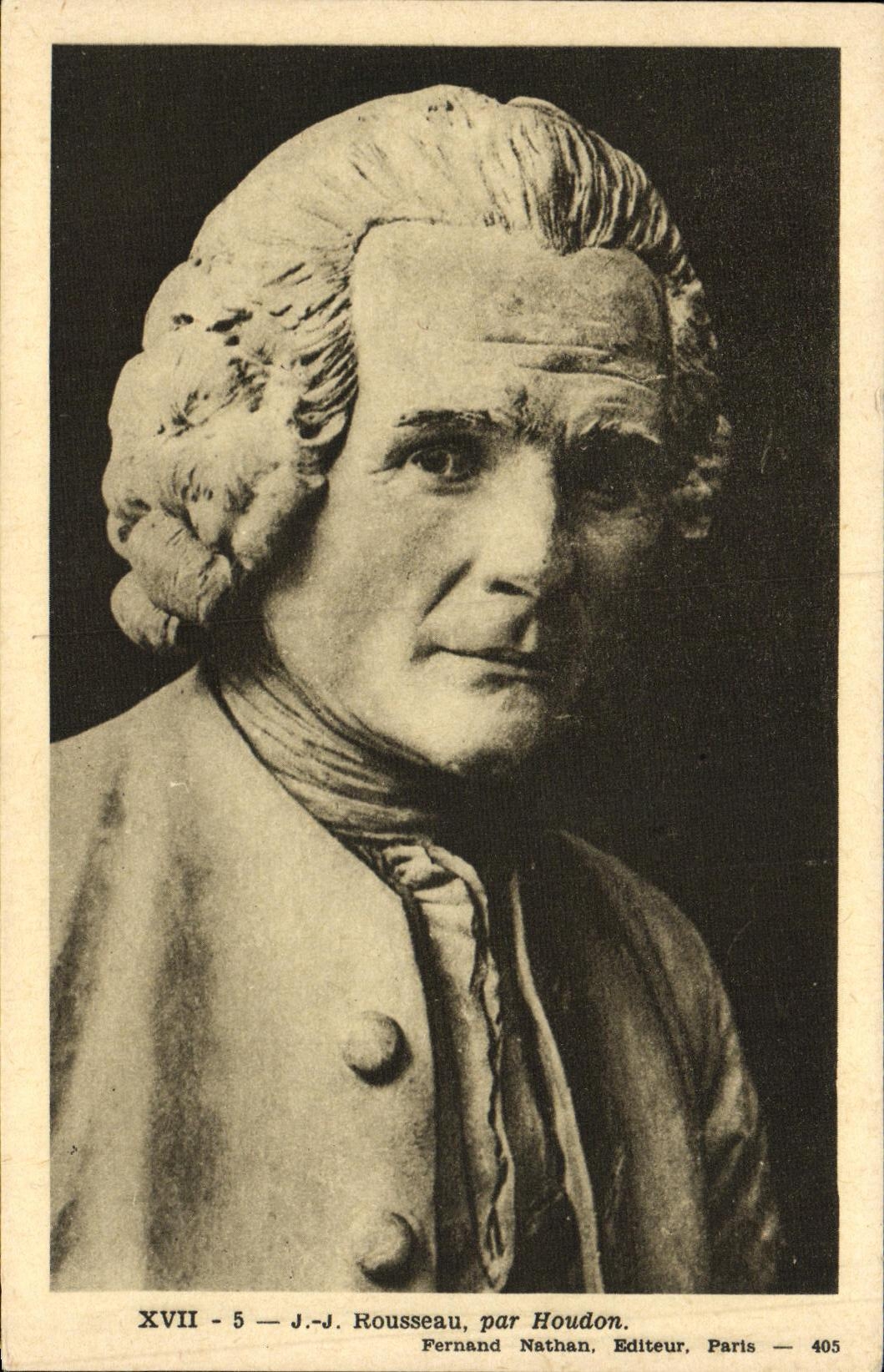 CPA XVll Rosseau Par Houdon