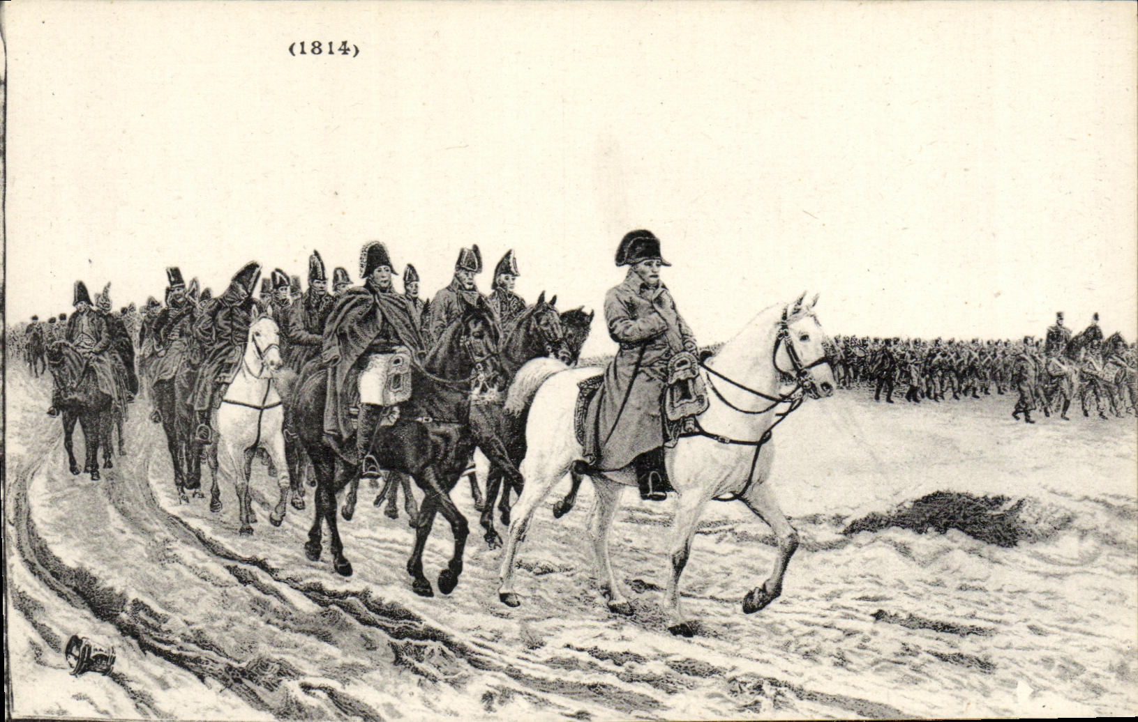 VINTAGE POSTCARD Napoleon 1st 1814