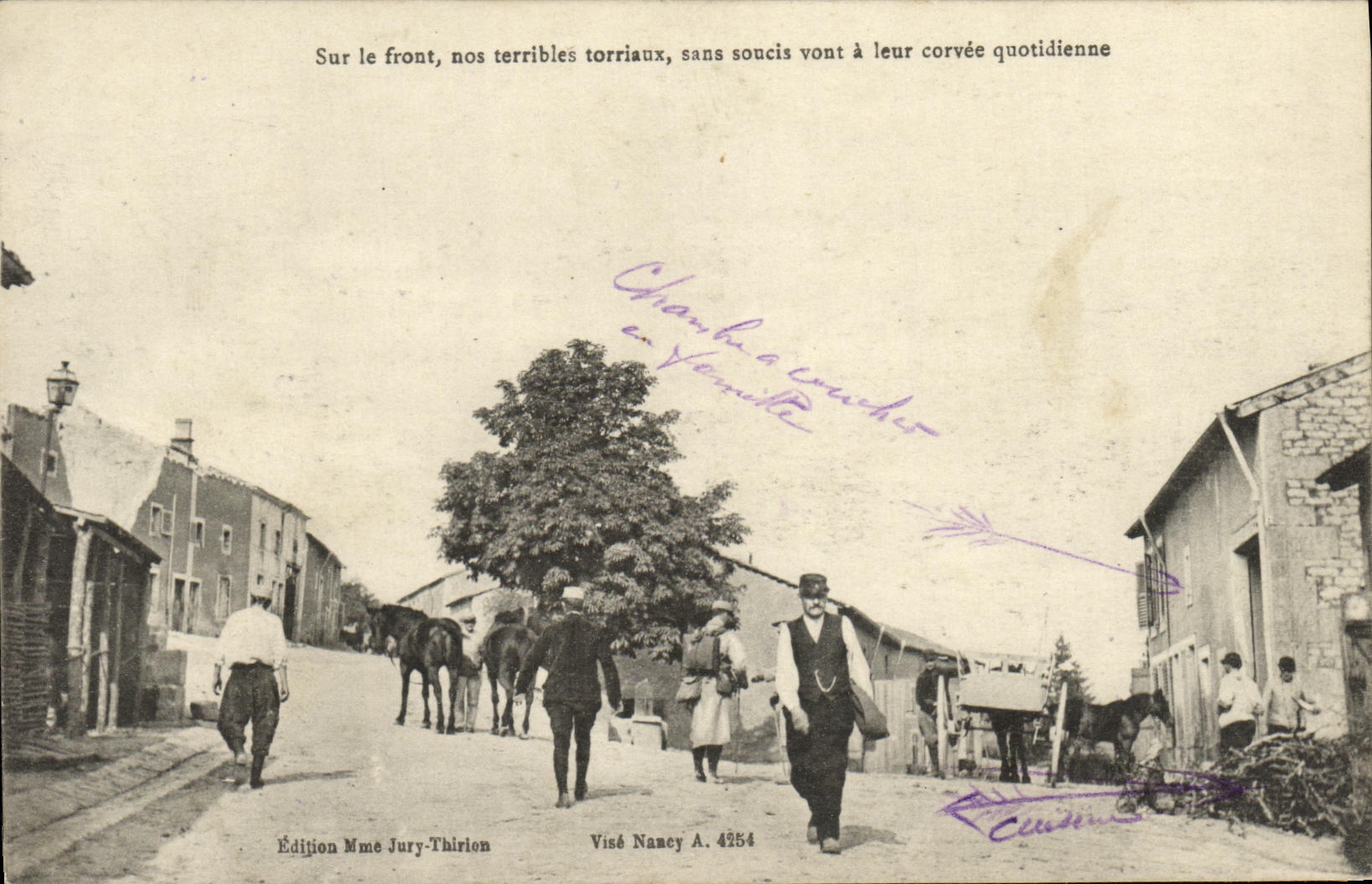 CPA Sur le front Militaria 