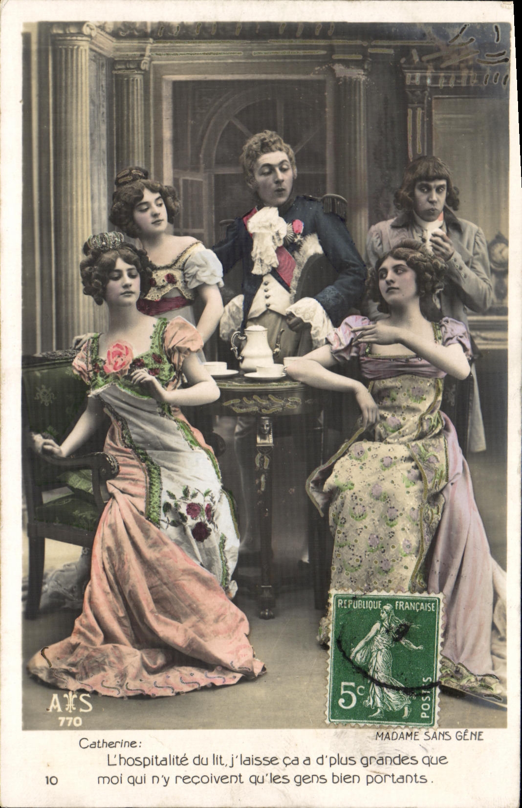 CPA Catherine Madame Sans Gene