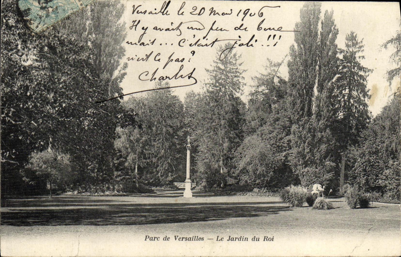 CPA Parc de Versailles Le Jardin du Roi