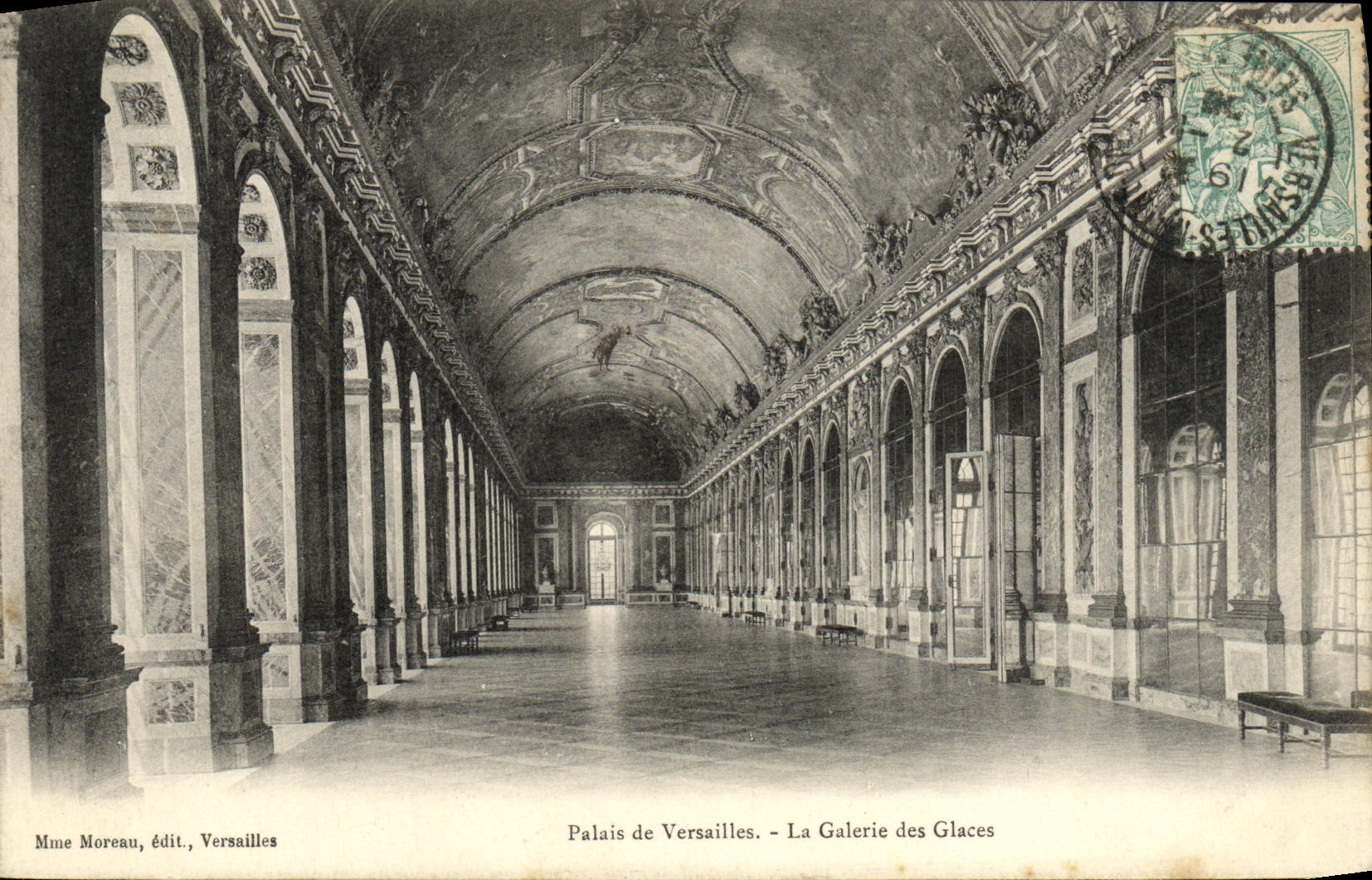 CPA Palais de Versailles La Galerie des Galces