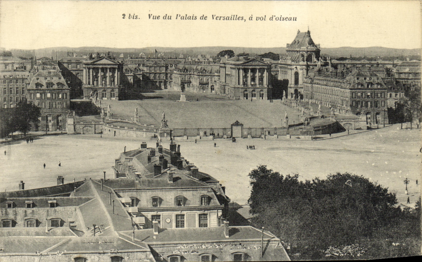 CPA Vue du Palais de Versailles a vol d oiseau
