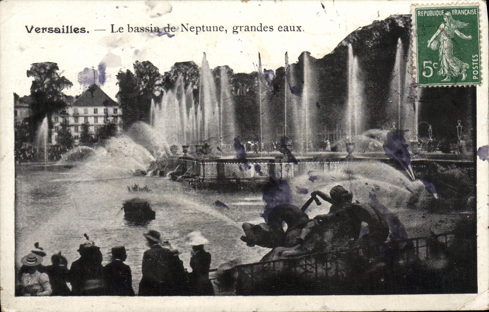 CPA Versailles Le bassin de Neptune grandes eaux