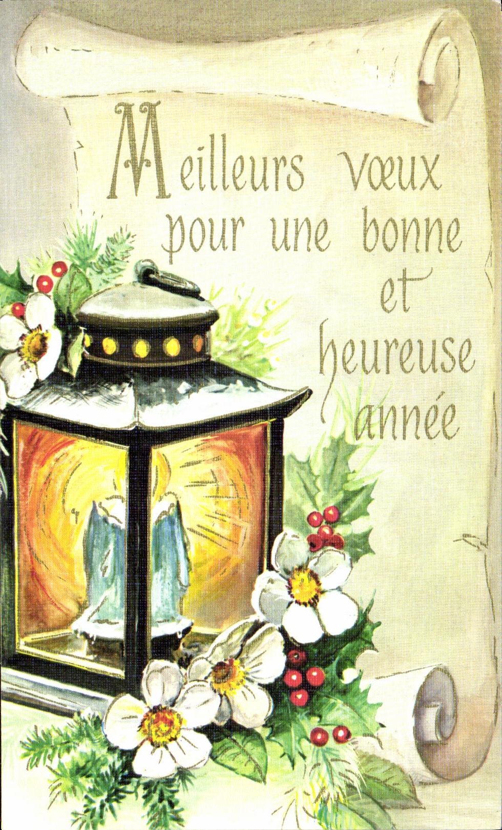 CPM Meilleurs Voeux pour une bonne et heureuse annee